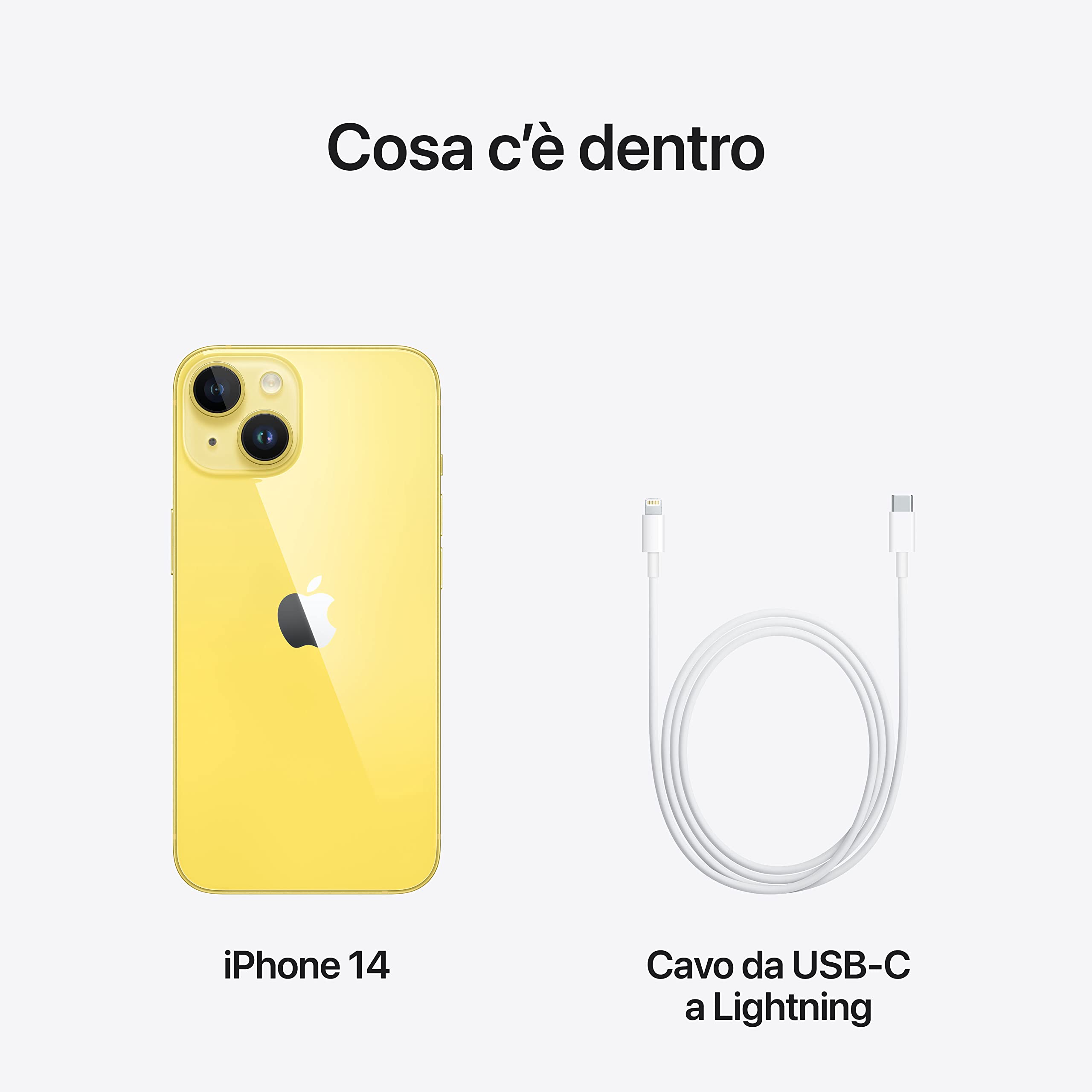 Apple iPhone 14 smartphone 128GB giallo 5G