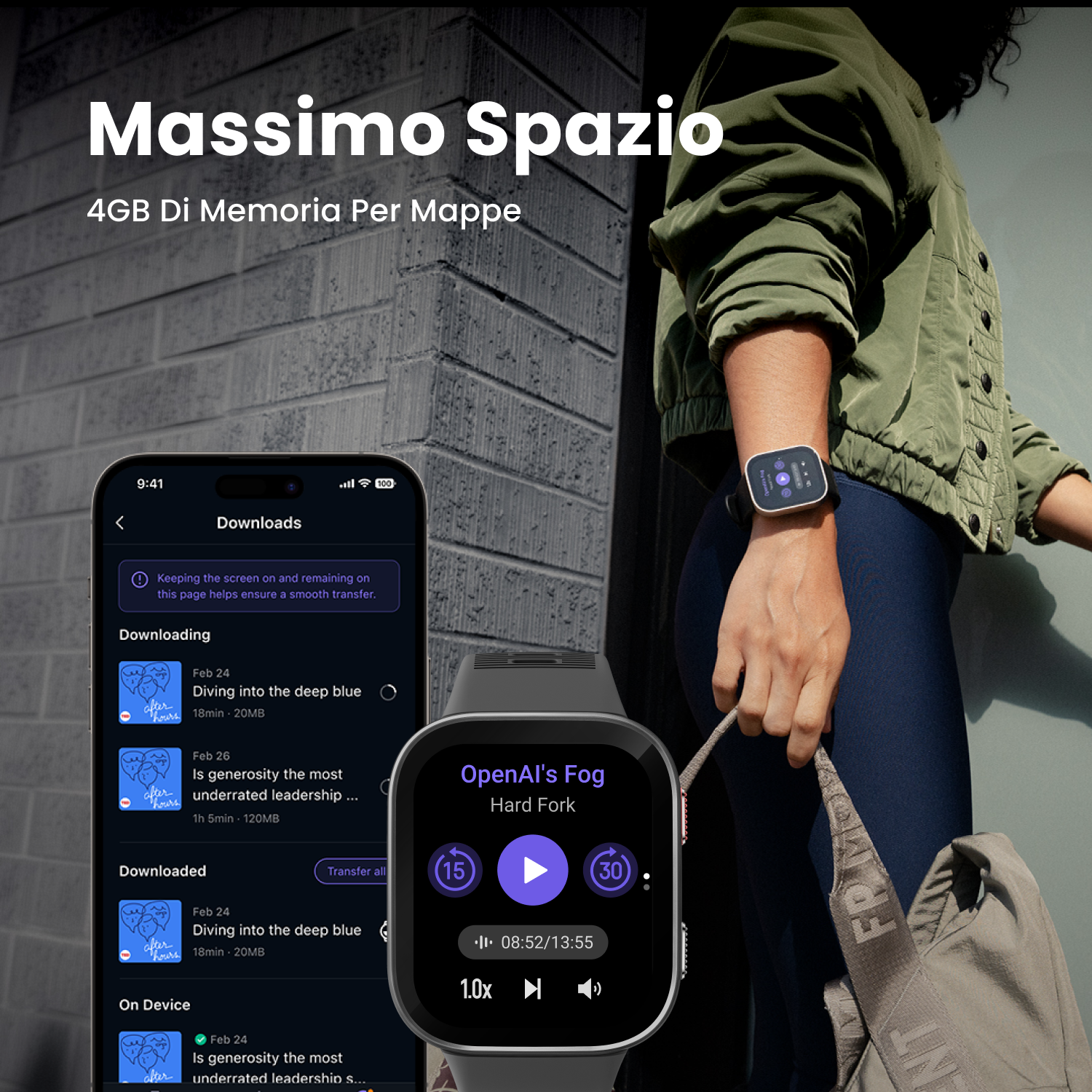 Huami Bip Max smartwatch AMOLED 20 giorni batteria