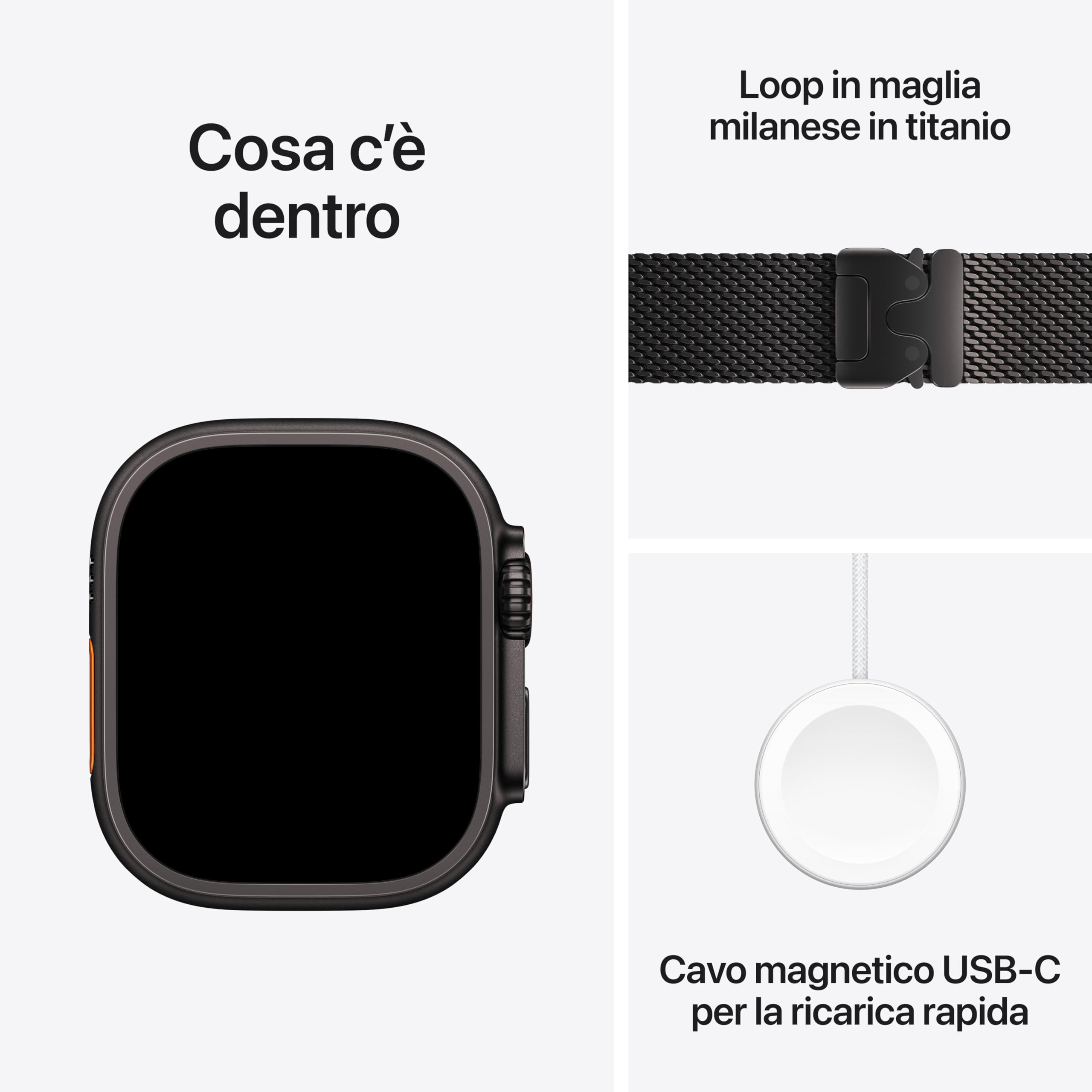 Apple Watch Ultra 3 smartwatch 49mm titanio nero Small GPS