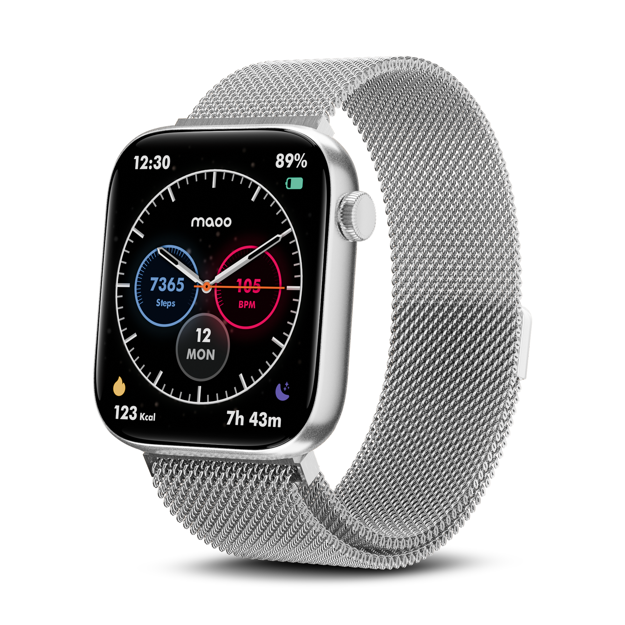 Maoo ProWatch smartwatch argento AMOLED