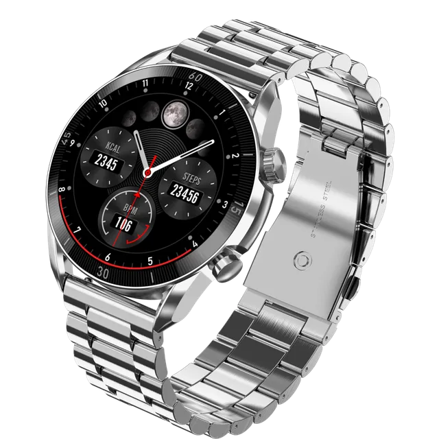 Garett V10 smartwatch argento acciaio AMOLED