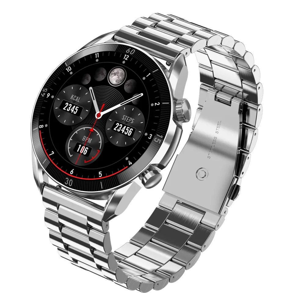 Garett V10 smartwatch argento acciaio AMOLED