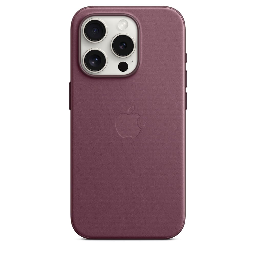 Apple FineWoven Custodia iPhone 15 Pro Gelso MagSafe