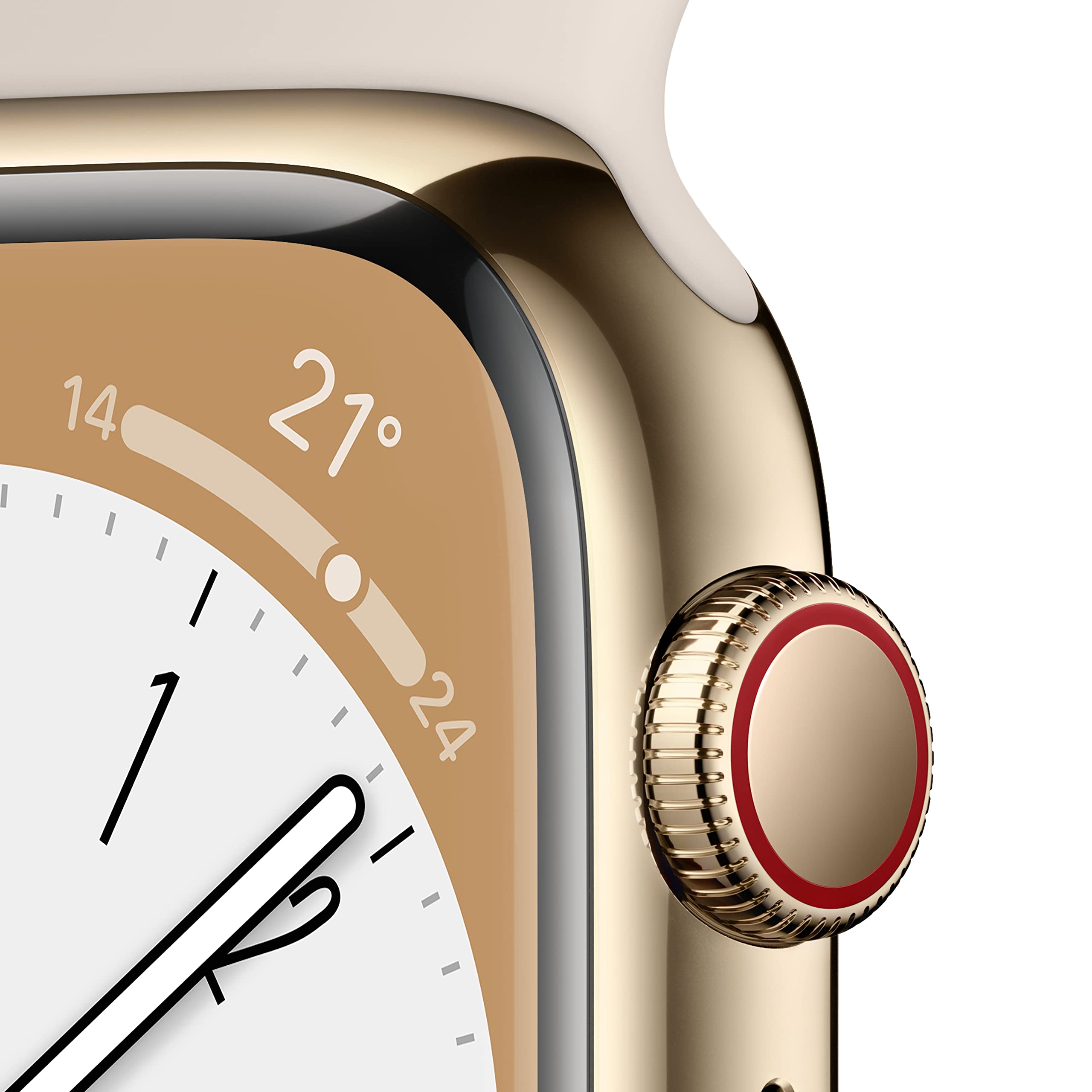 Apple Watch Series 8 GPS + Cellular 41mm smartwatch acciaio oro