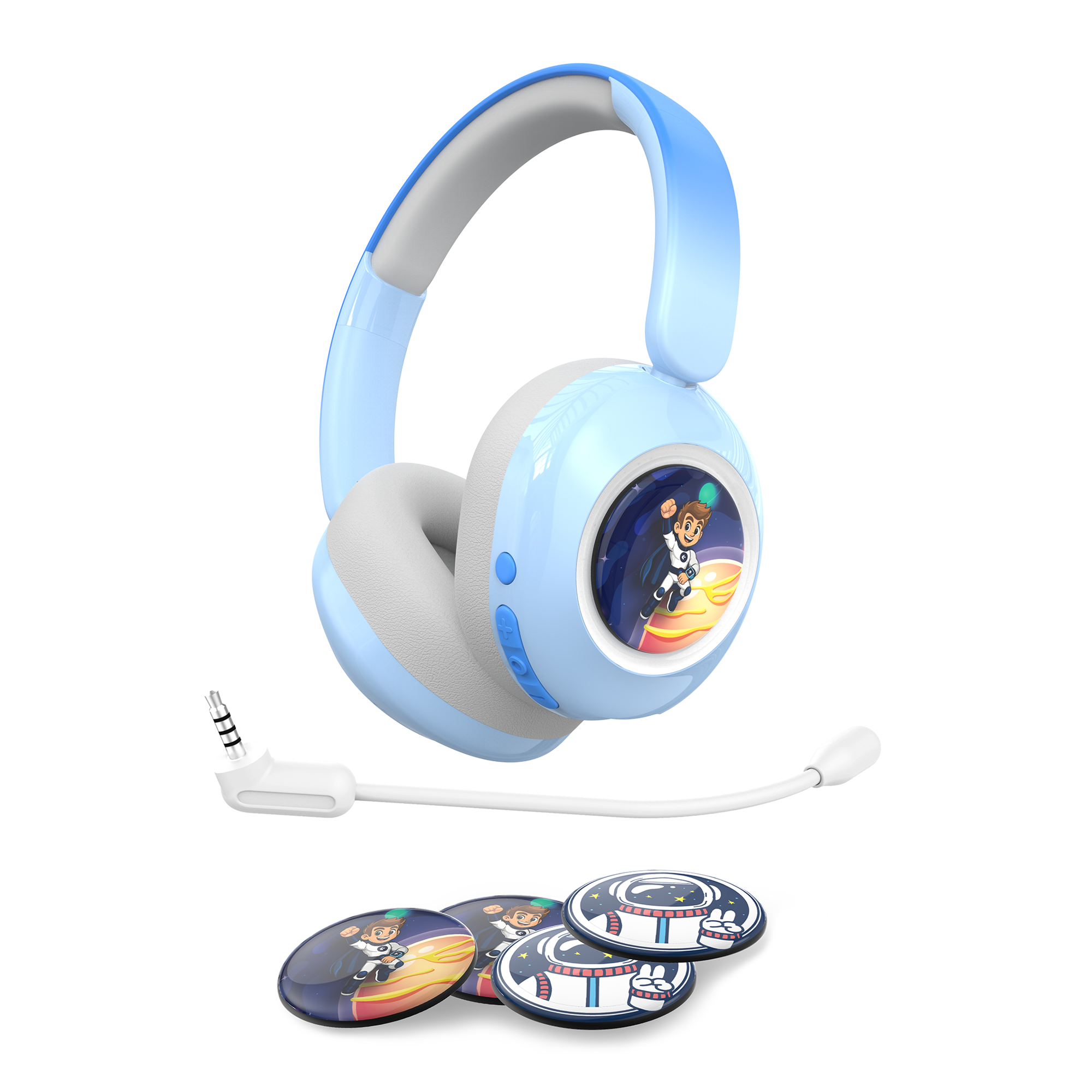 Garett Astro Wave ANC cuffie bambini blu