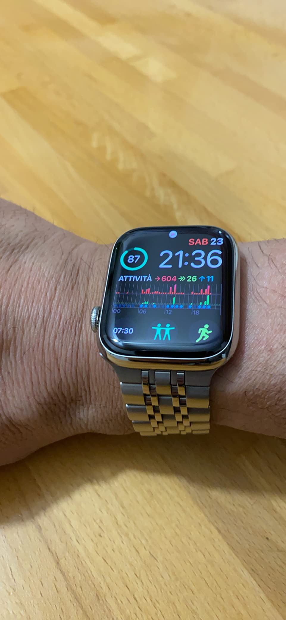 Apple Watch Series 7 GPS + Cellular smartwatch 41 mm argento