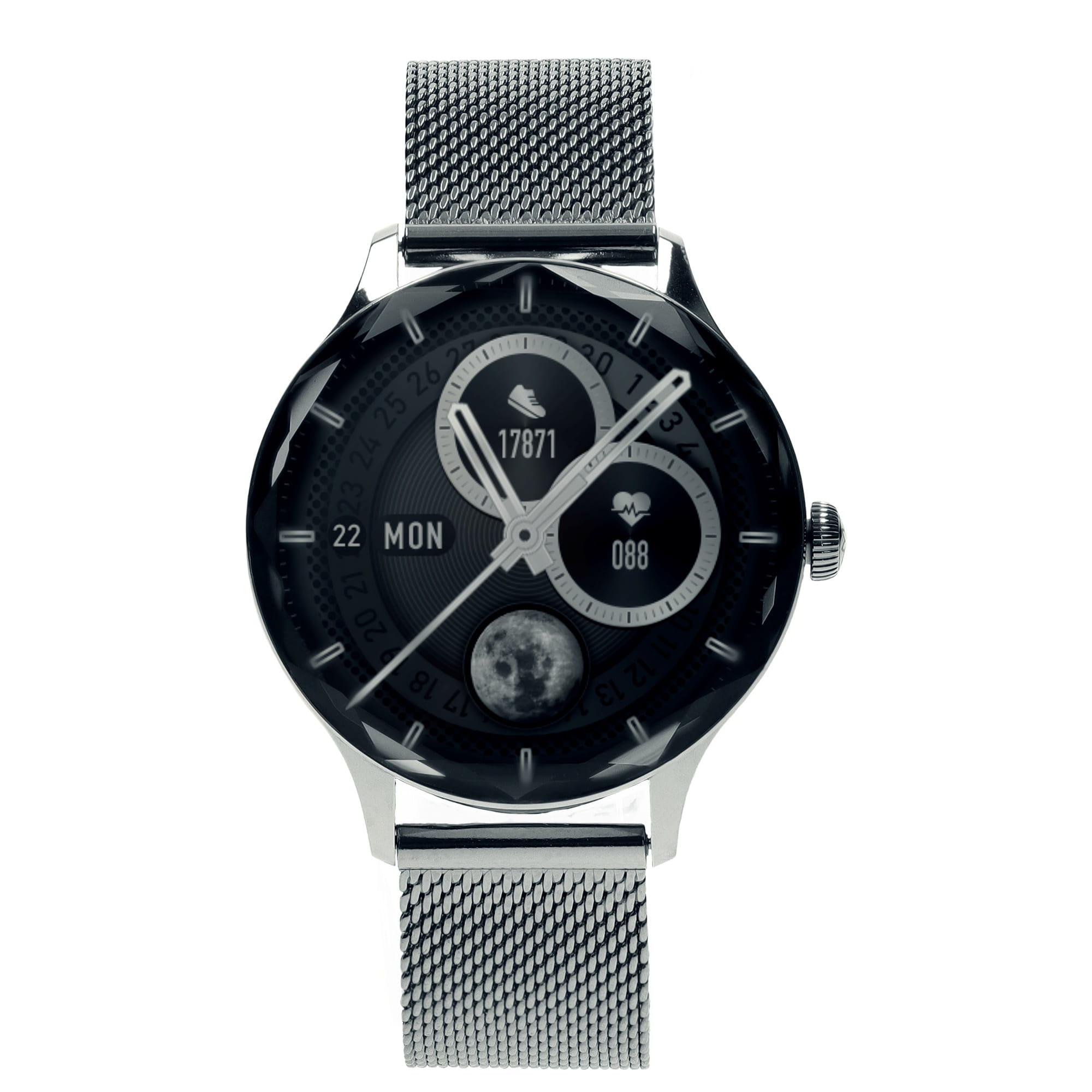 Garett Viva smartwatch AMOLED argento acciaio