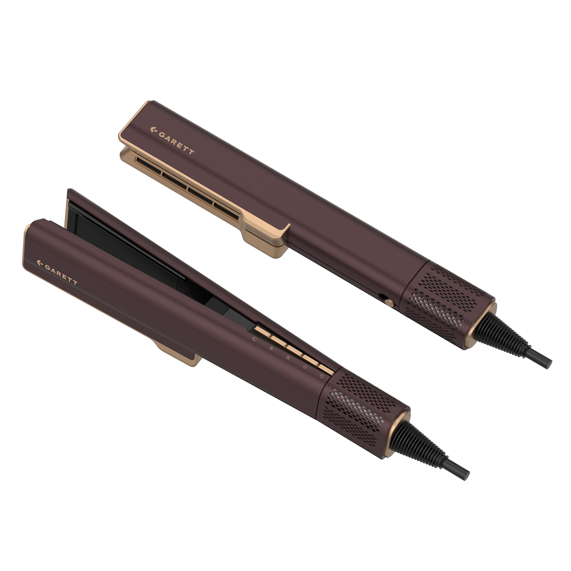 Garett Beauty AeroGlow piastra ad aria marrone capelli