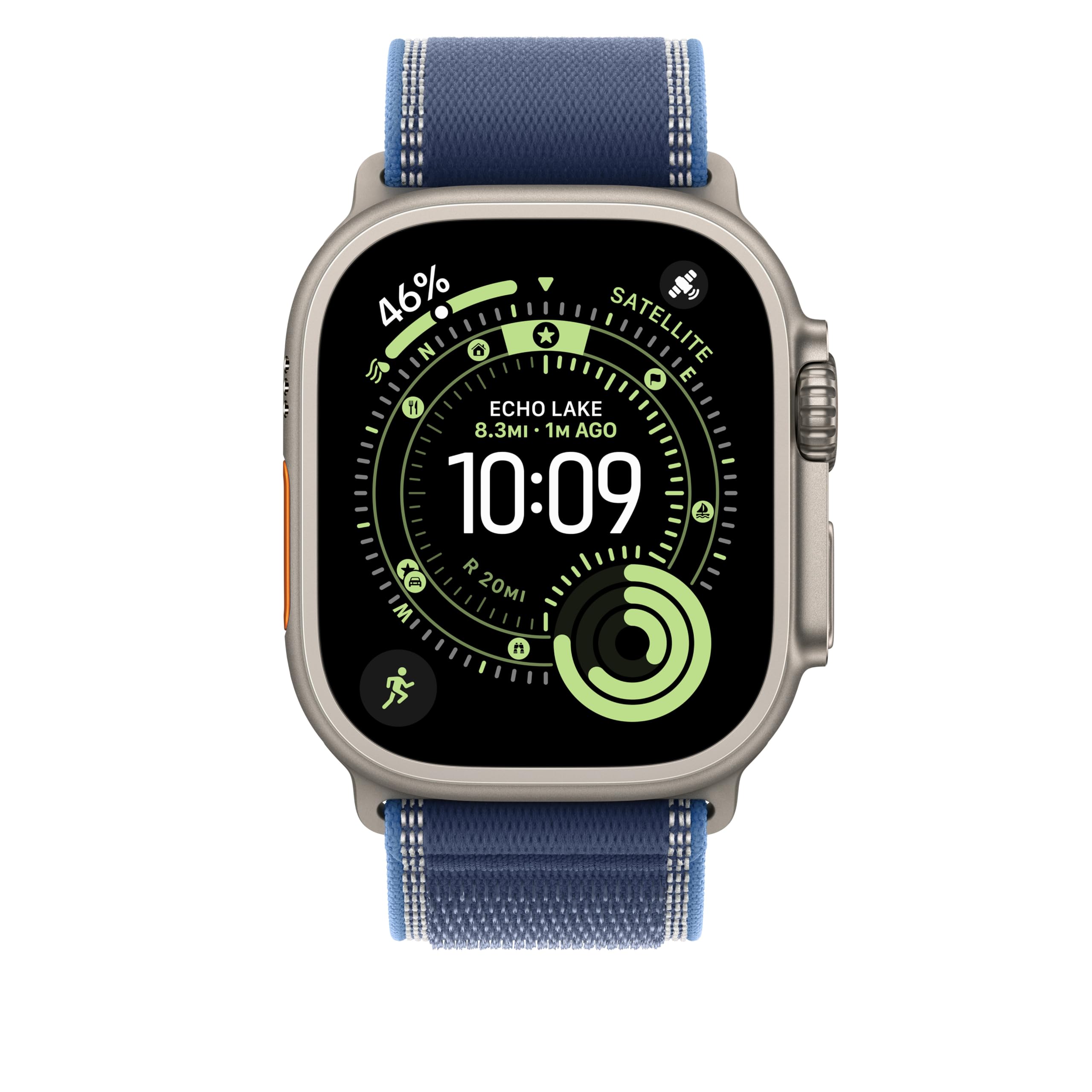 Apple Watch Trail Loop 49 mm cinturino blu nylon S/M