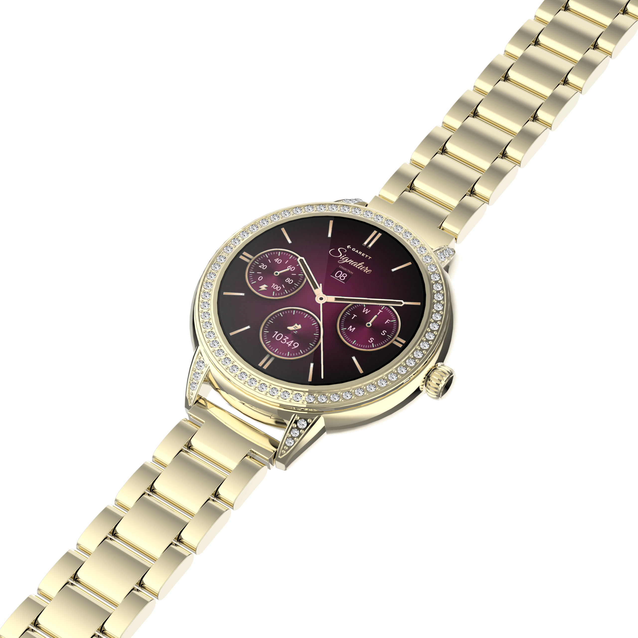 Garett Stella smartwatch oro acciaio AMOLED
