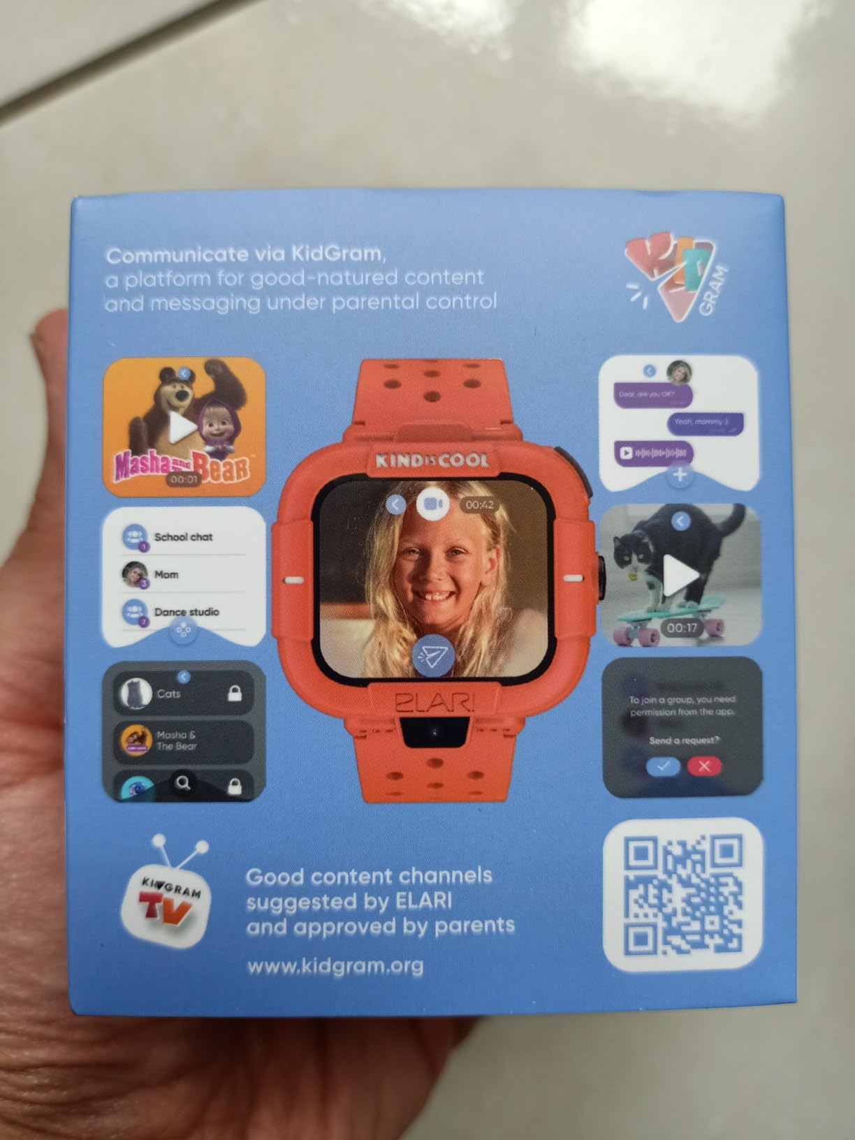 Elari KidPhone Masha e Orso smartwatch bambini 4G arancione GPS