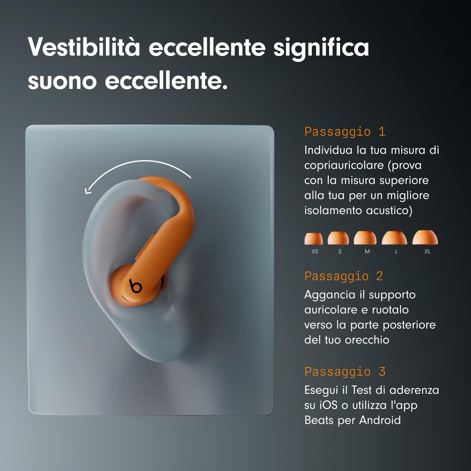 Beats Powerbeats Pro 2 auricolari arancione elettrico battito IPX4