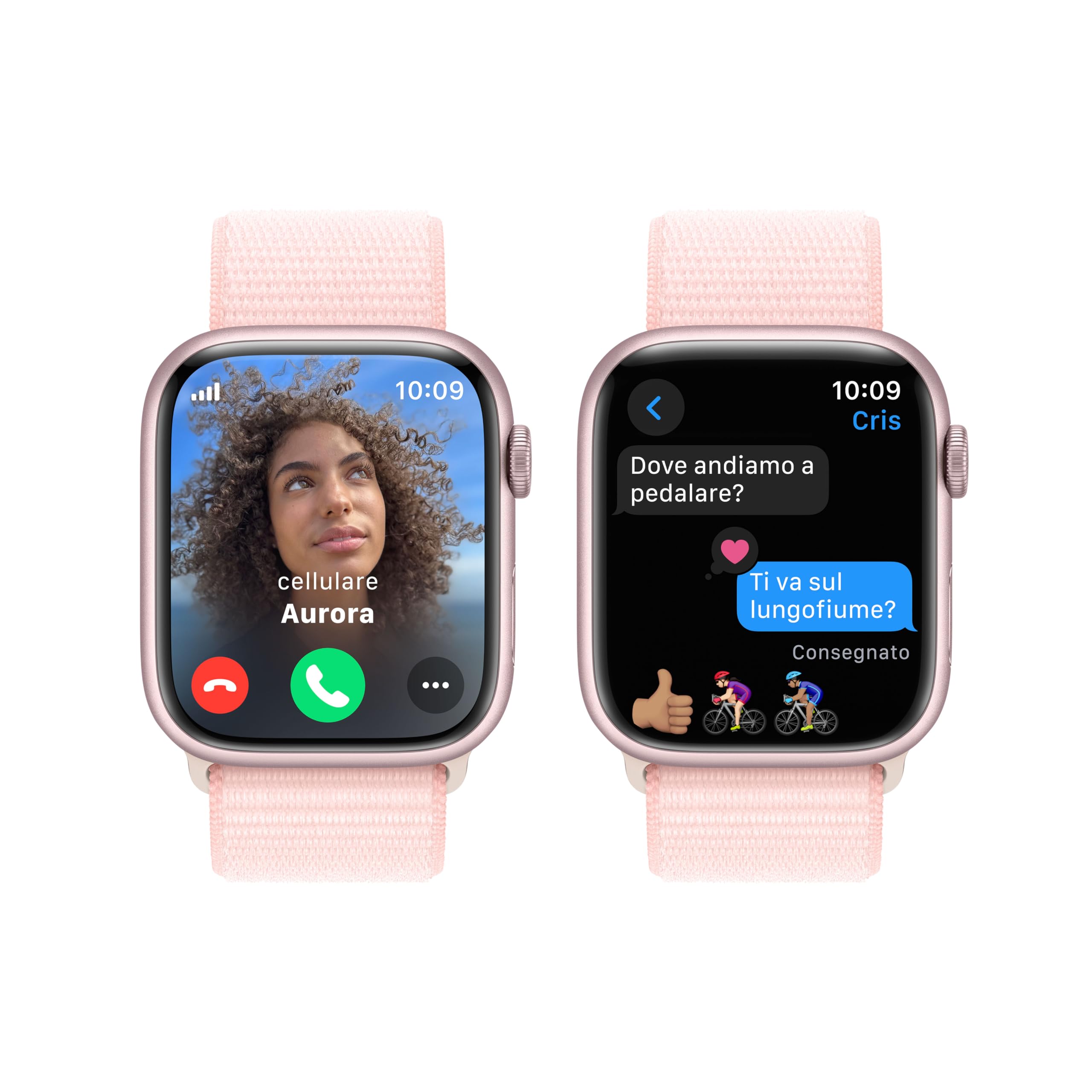 Apple Watch Series 9 GPS Cellular 45mm smartwatch rosa
