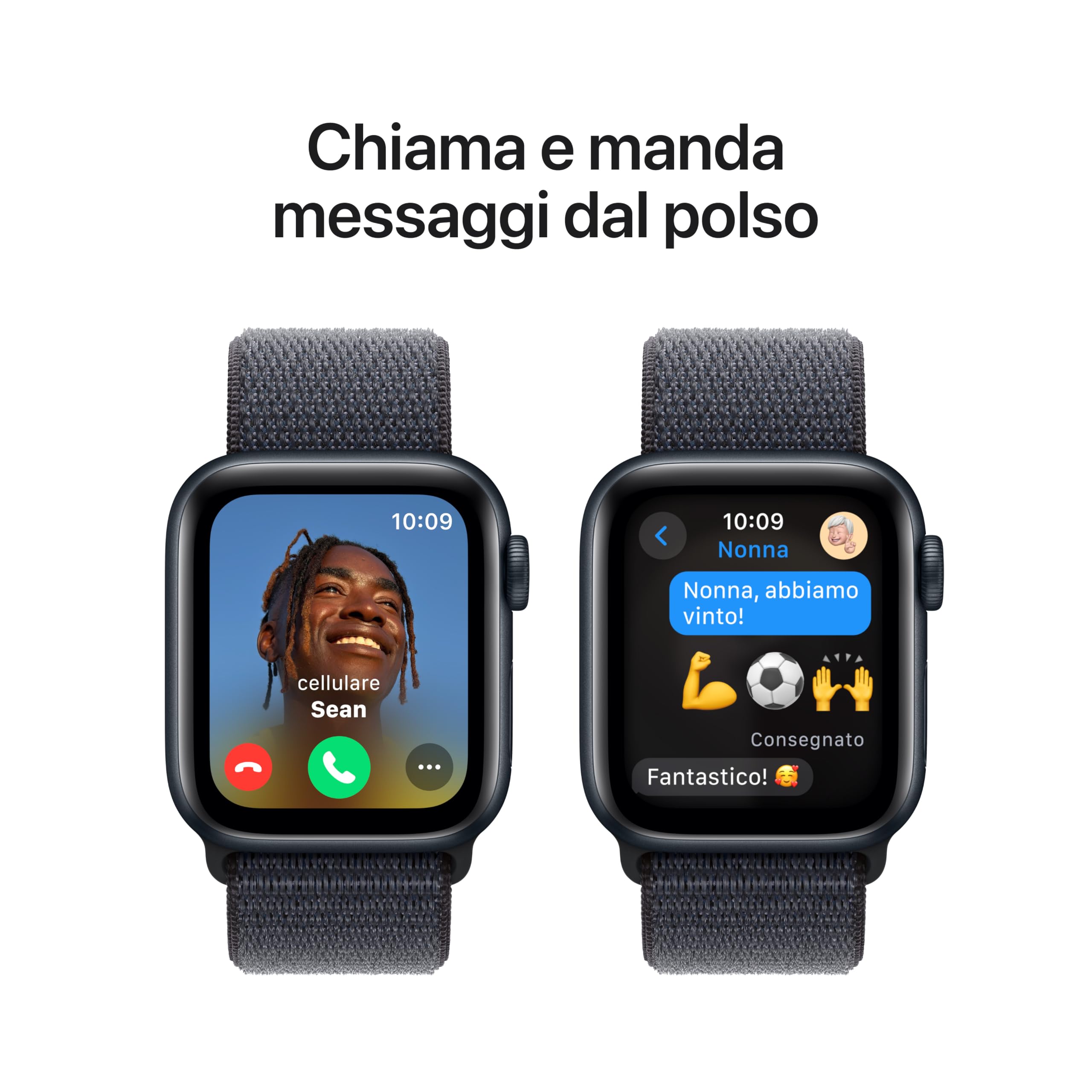 Apple Watch SE 2 gen. GPS 40mm smartwatch mezzanotte Sport Loop