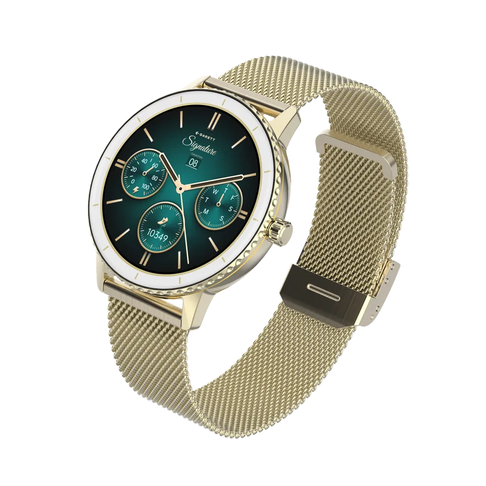 Garett Grace smartwatch oro mesh AMOLED donna