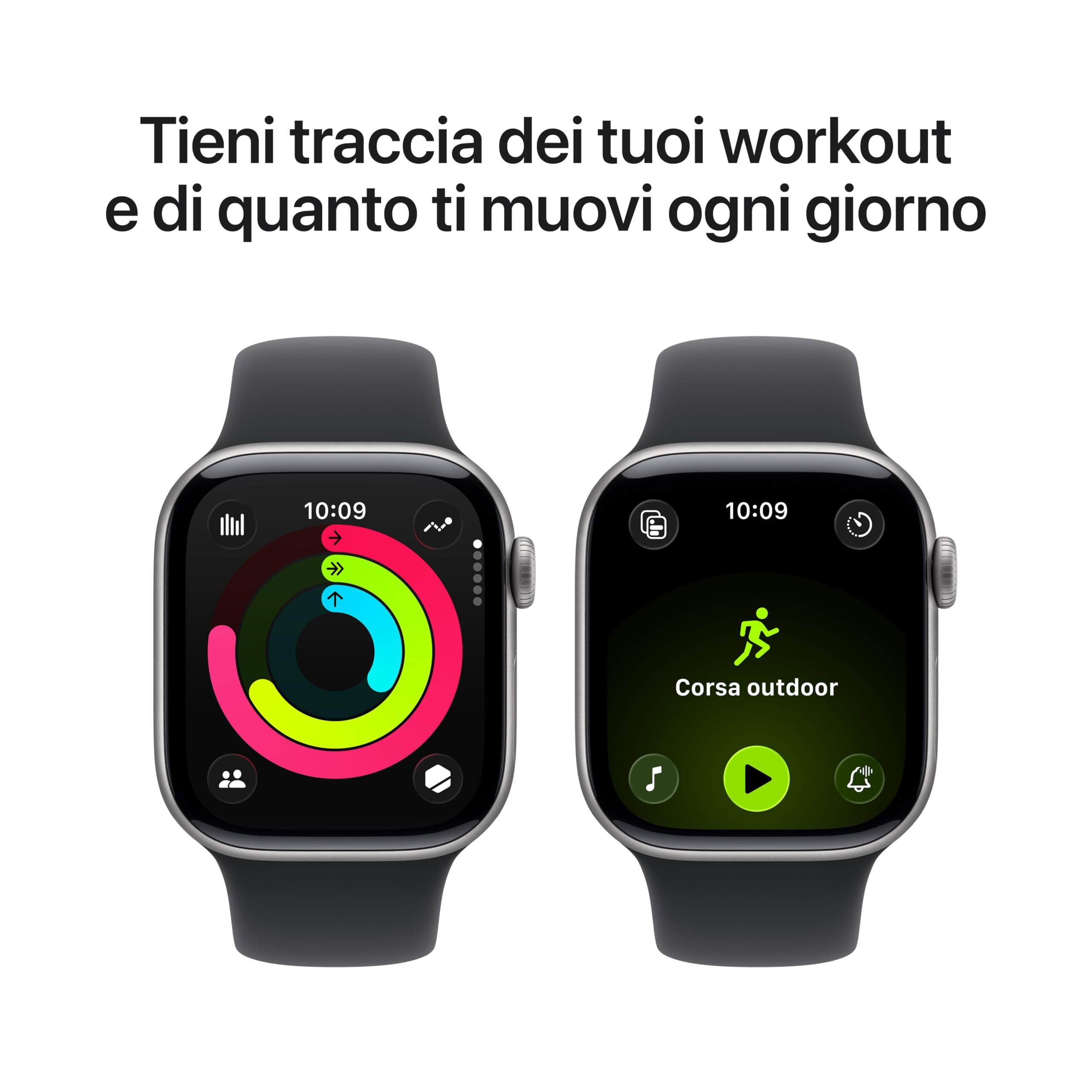 Apple Watch Series 11 smartwatch 42 mm grigio siderale GPS