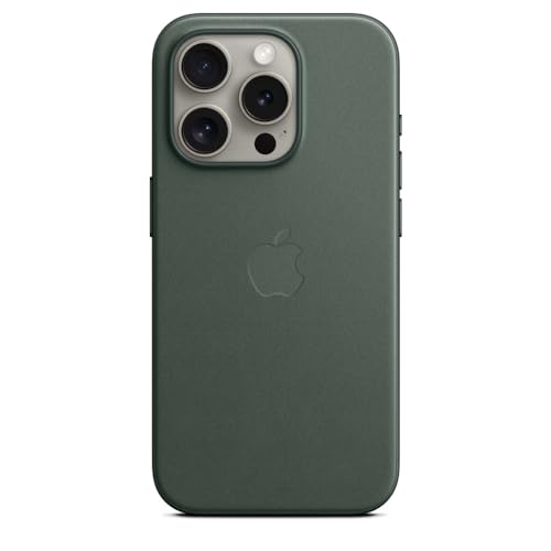 Apple FineWoven Custodia iPhone 15 Pro Sempreverde MagSafe