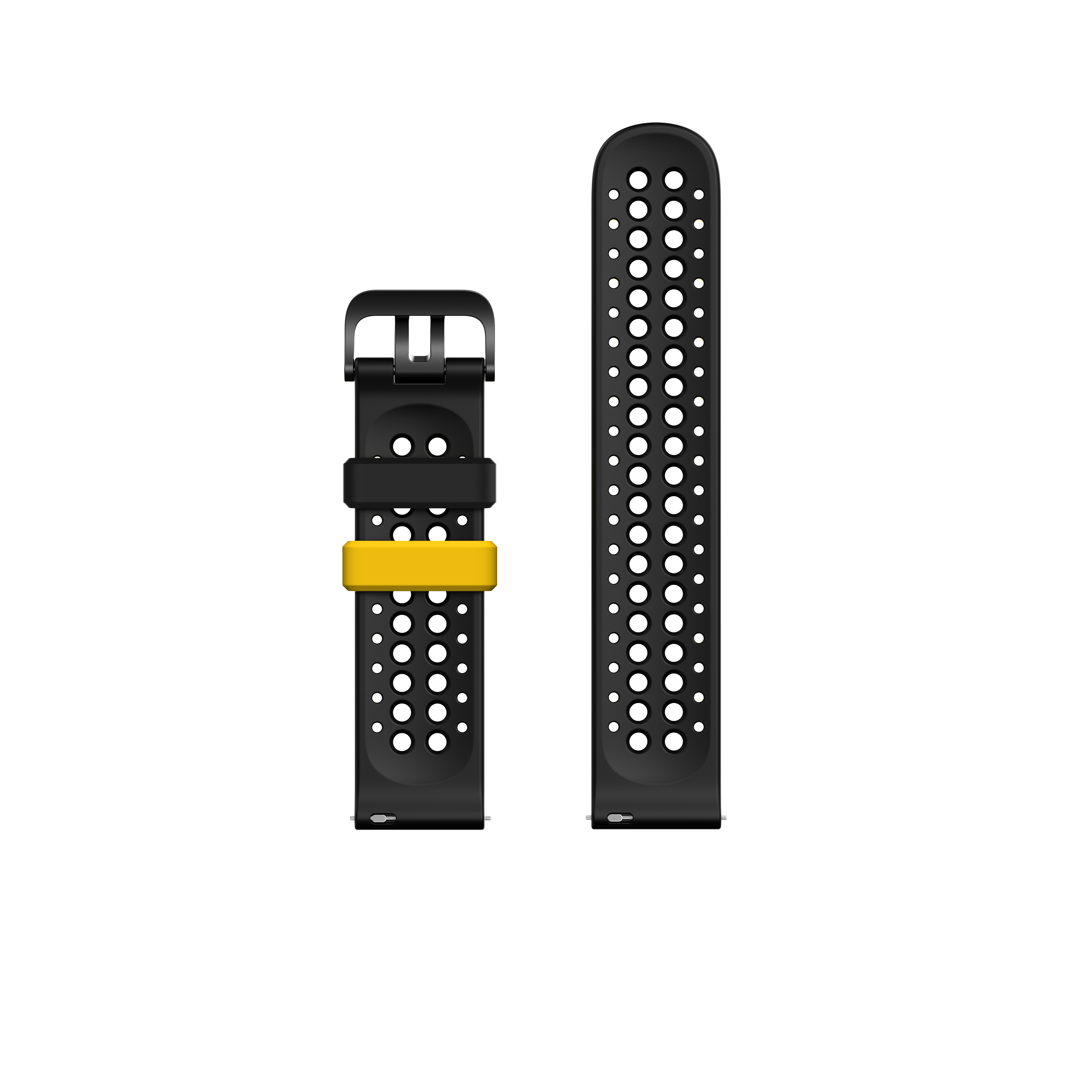 Amazfit Hyrox cinturino sportivo silicone Black Yellow 22mm