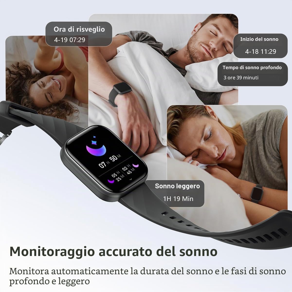 Fitvii Health Fitness Tracker orologio fitness battito