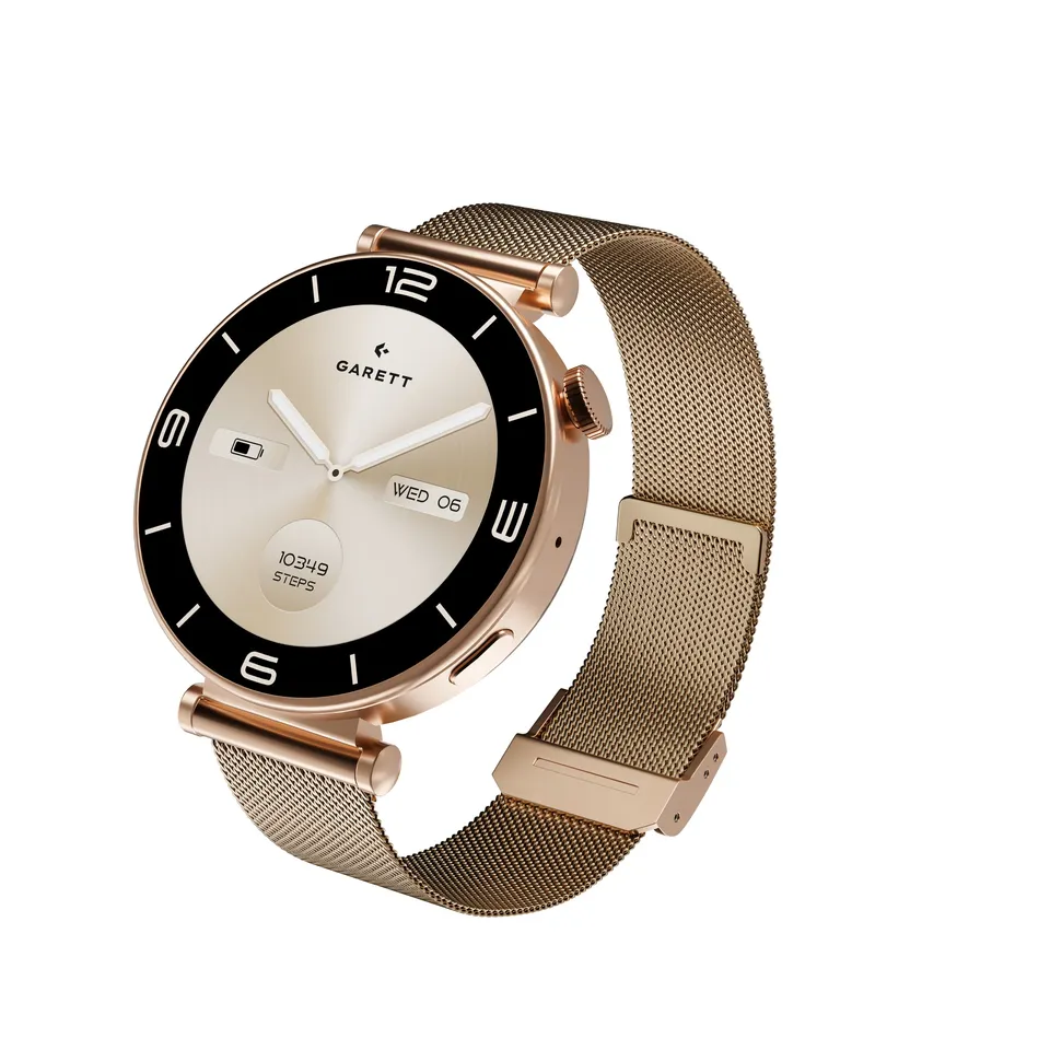Garett Rose smartwatch maglia acciaio oro rosa