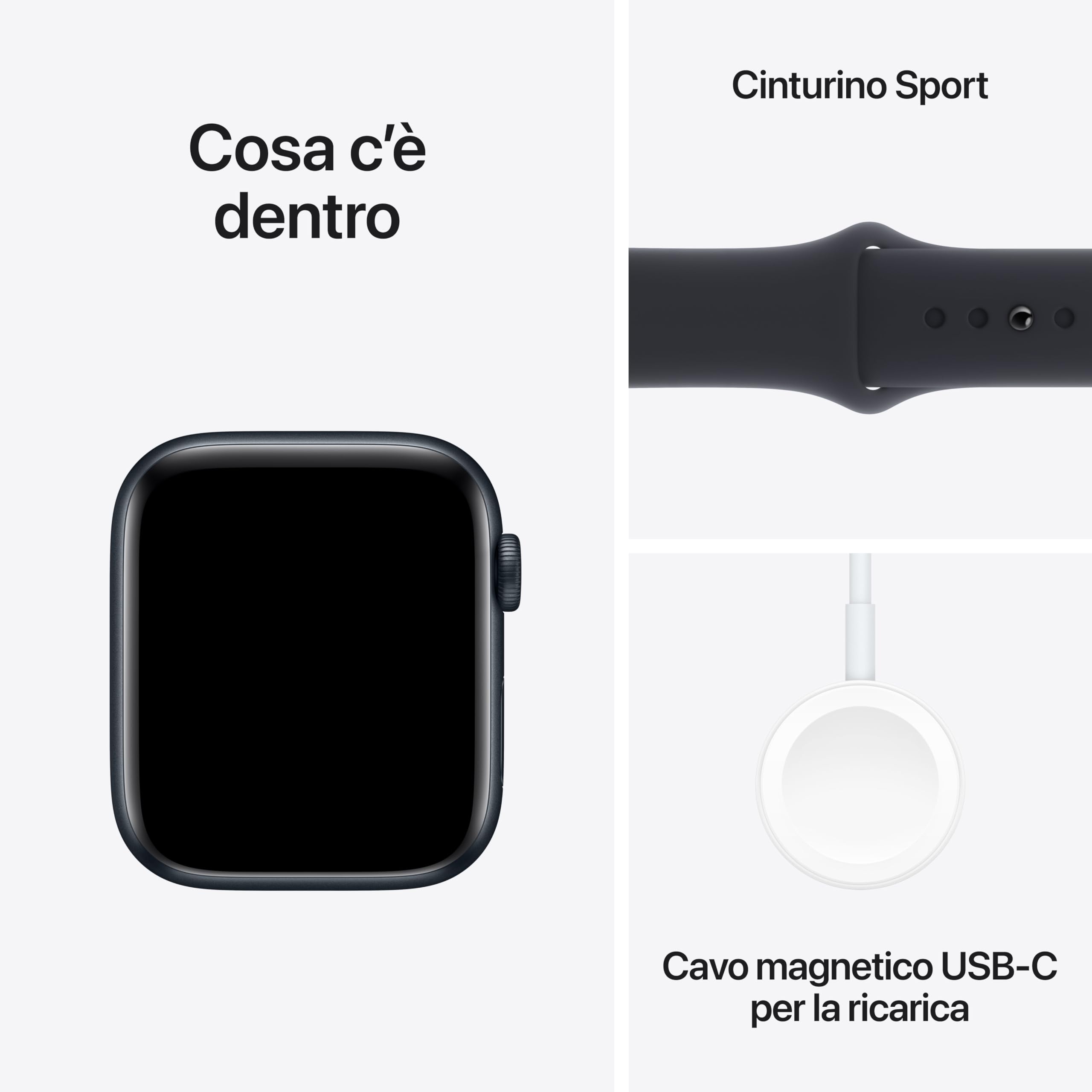 Apple Watch SE 2ª gen GPS + Cellular 44mm smartwatch mezzanotte