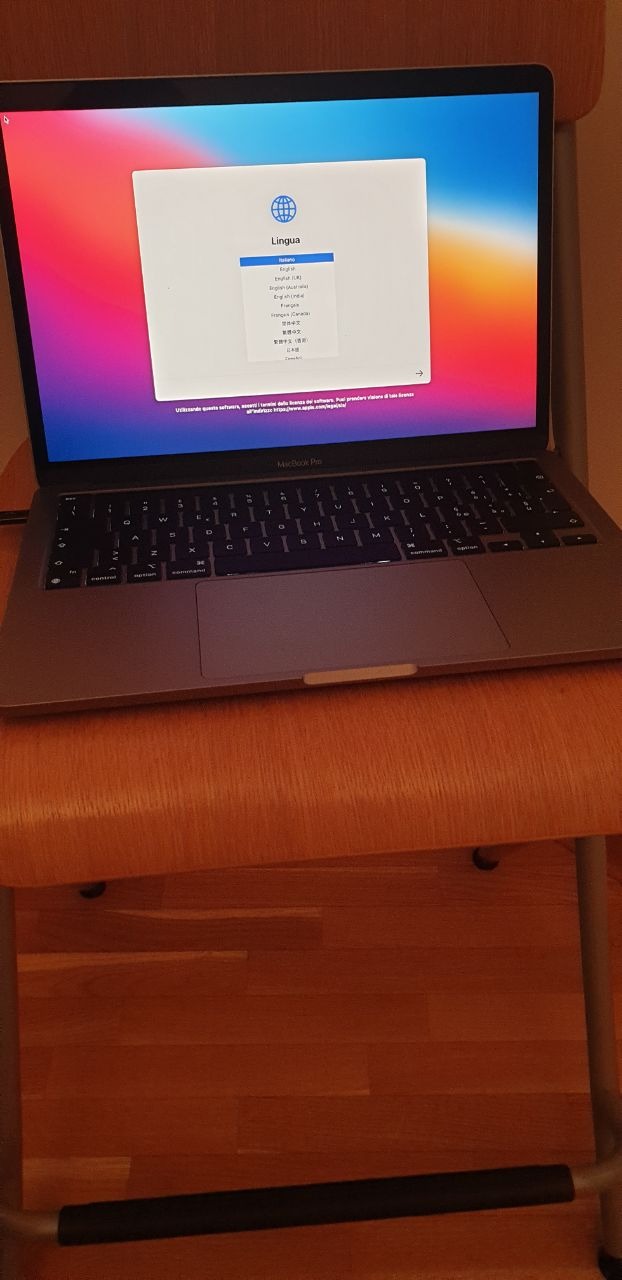 Apple MacBook Pro 13 M1 2020 notebook 8GB 256GB grigio siderale