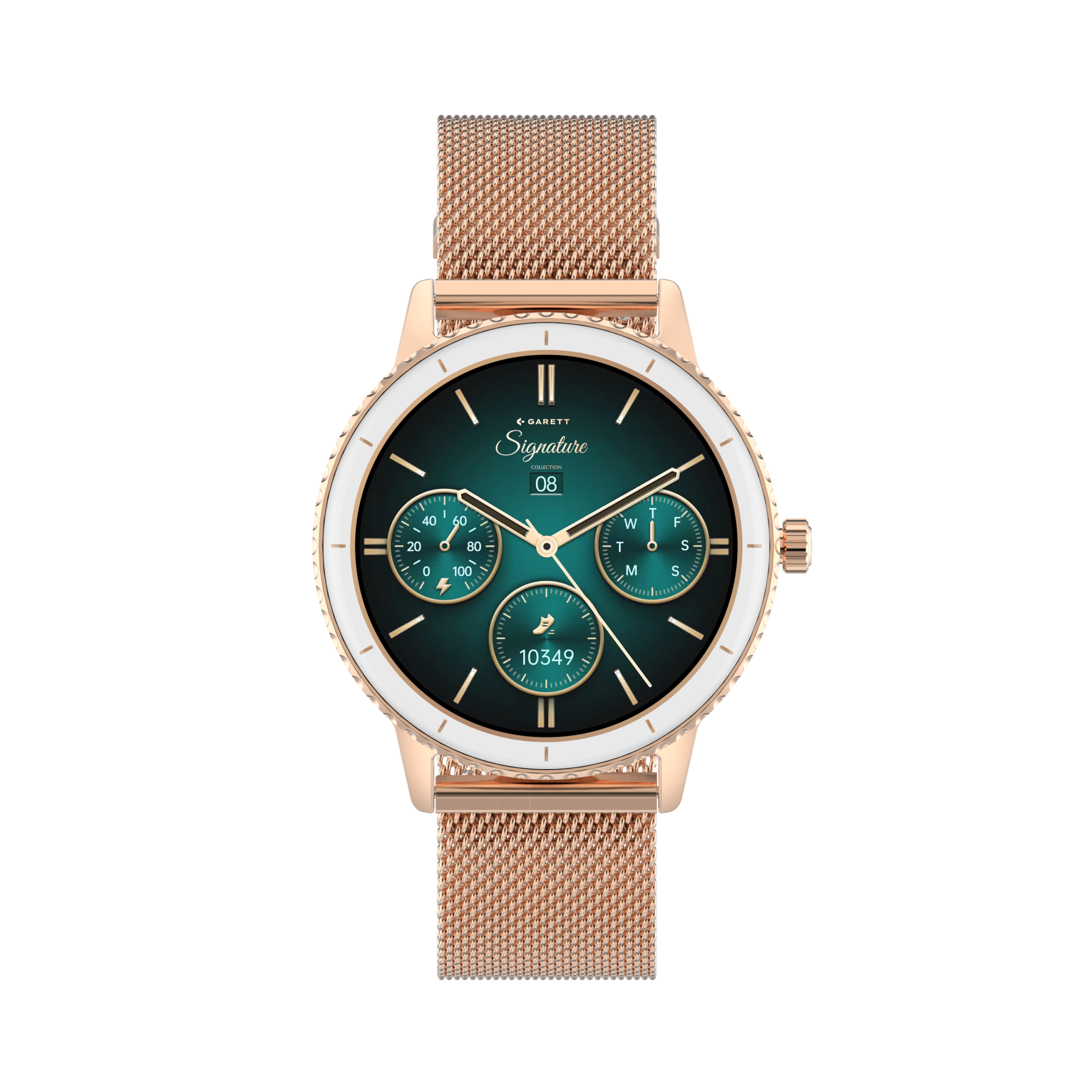 Garett Grace smartwatch oro rosa mesh AMOLED
