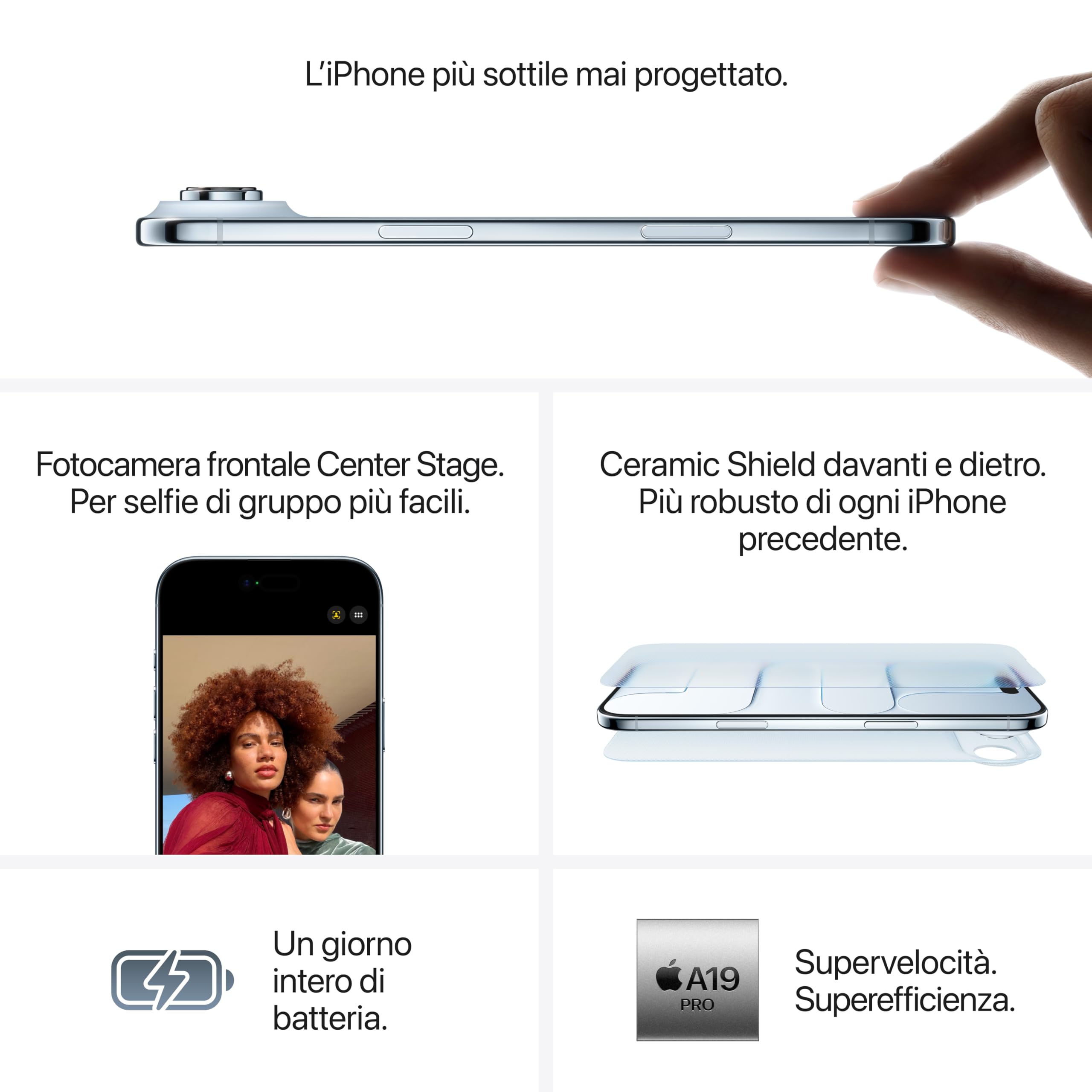 Apple iPhone Air smartphone 256GB nero siderale