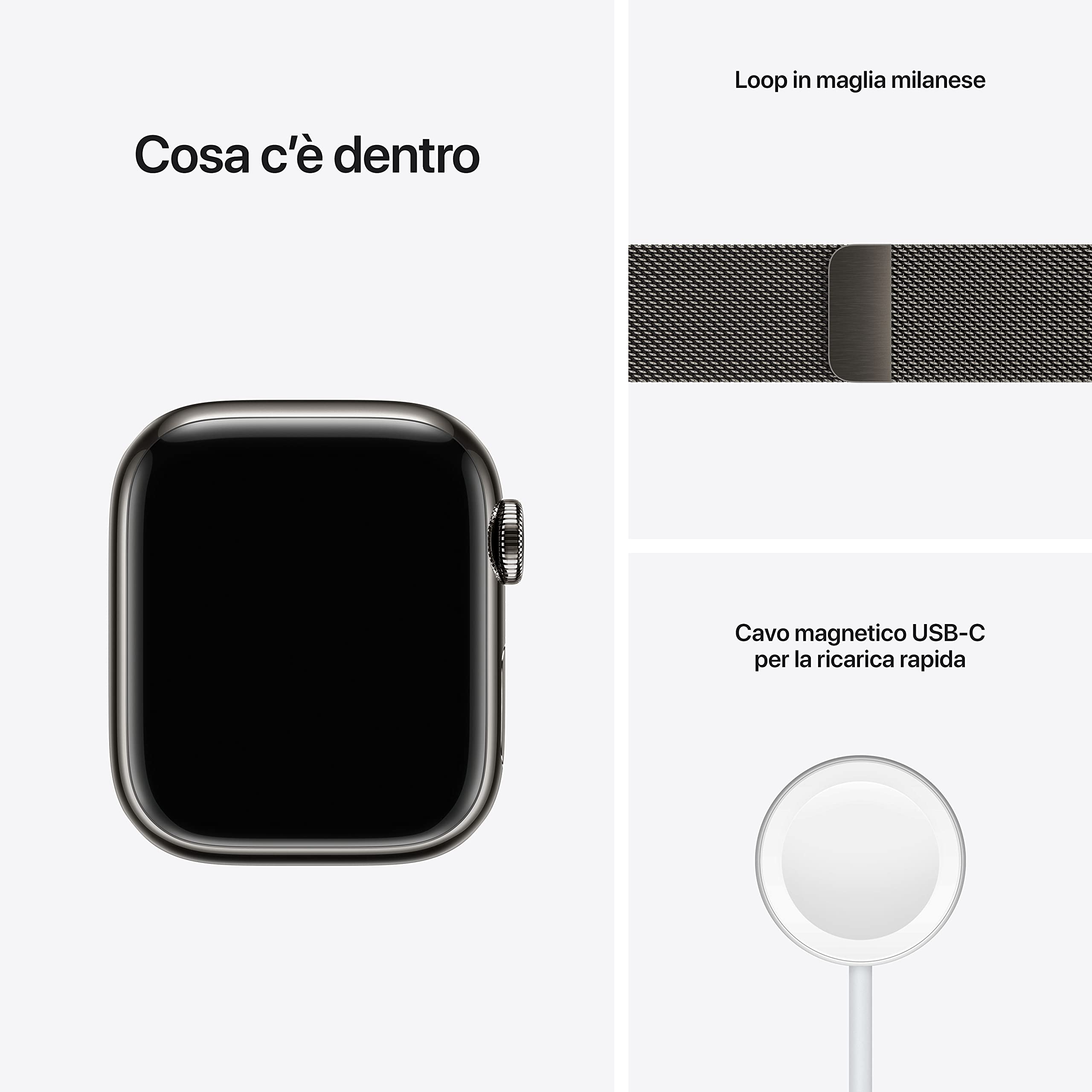 Apple Watch Series 7 smartwatch 41mm Cellular acciaio
