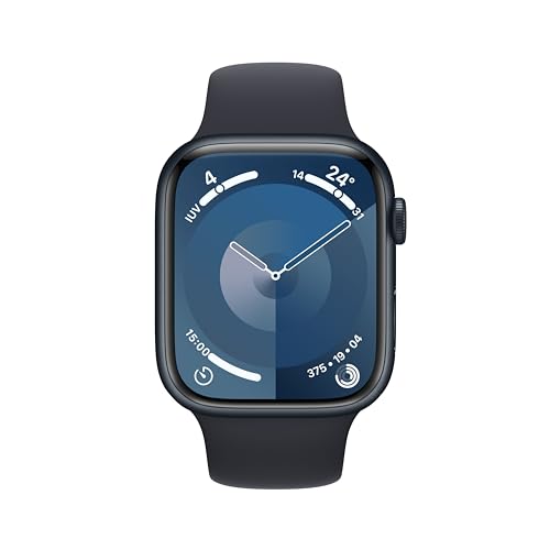 Apple Watch Series 9 GPS Cellular 45mm smartwatch mezzanotte ECG