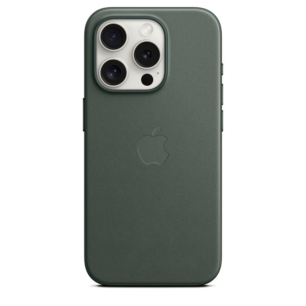 Apple FineWoven Custodia iPhone 15 Pro Sempreverde MagSafe