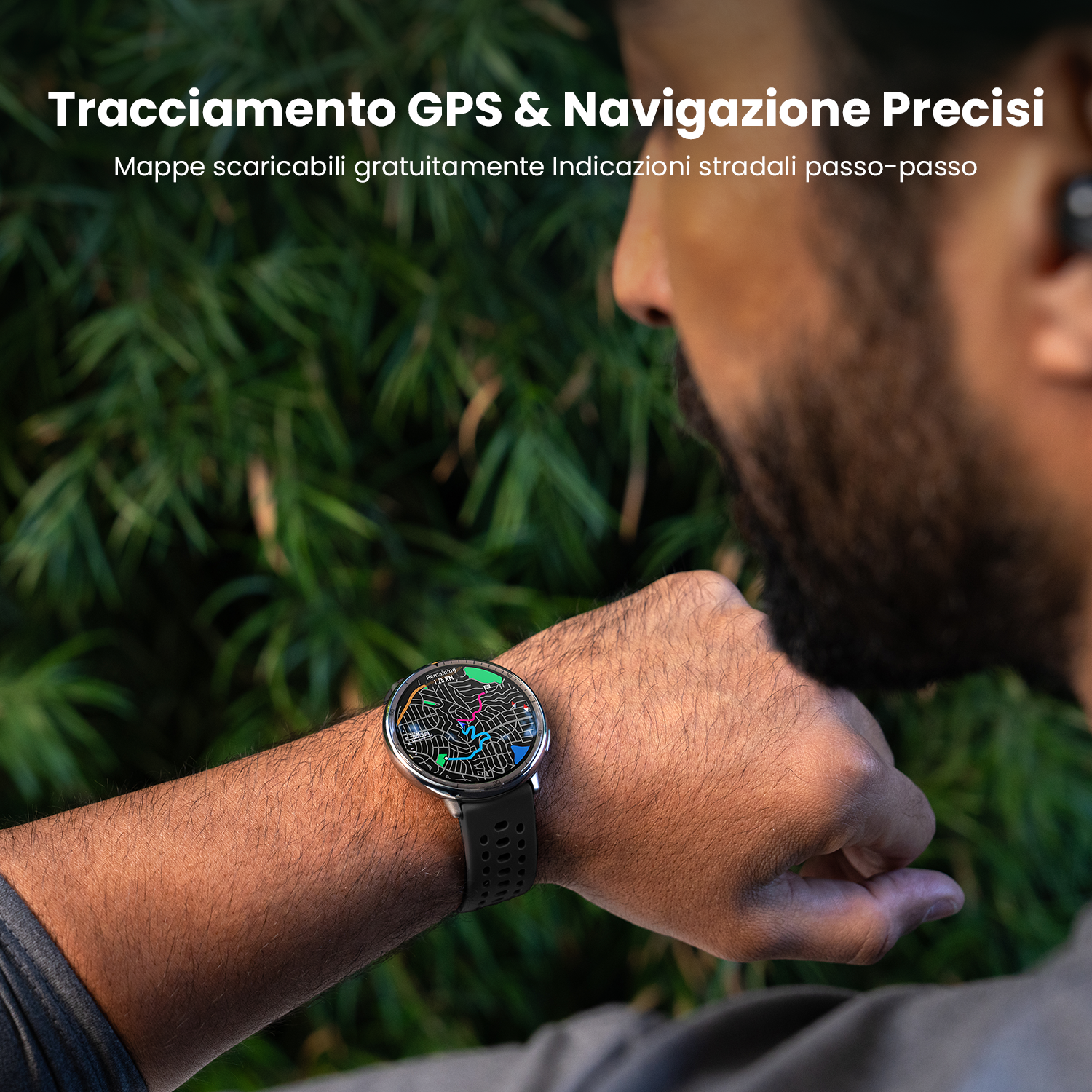 Amazfit Active 2 Premium smartwatch pelle nera NFC