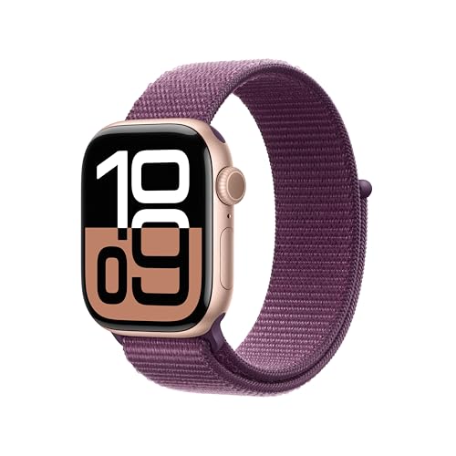 Apple Watch Series 10 42 mm smartwatch GPS Cellular Oro rosa Prugna