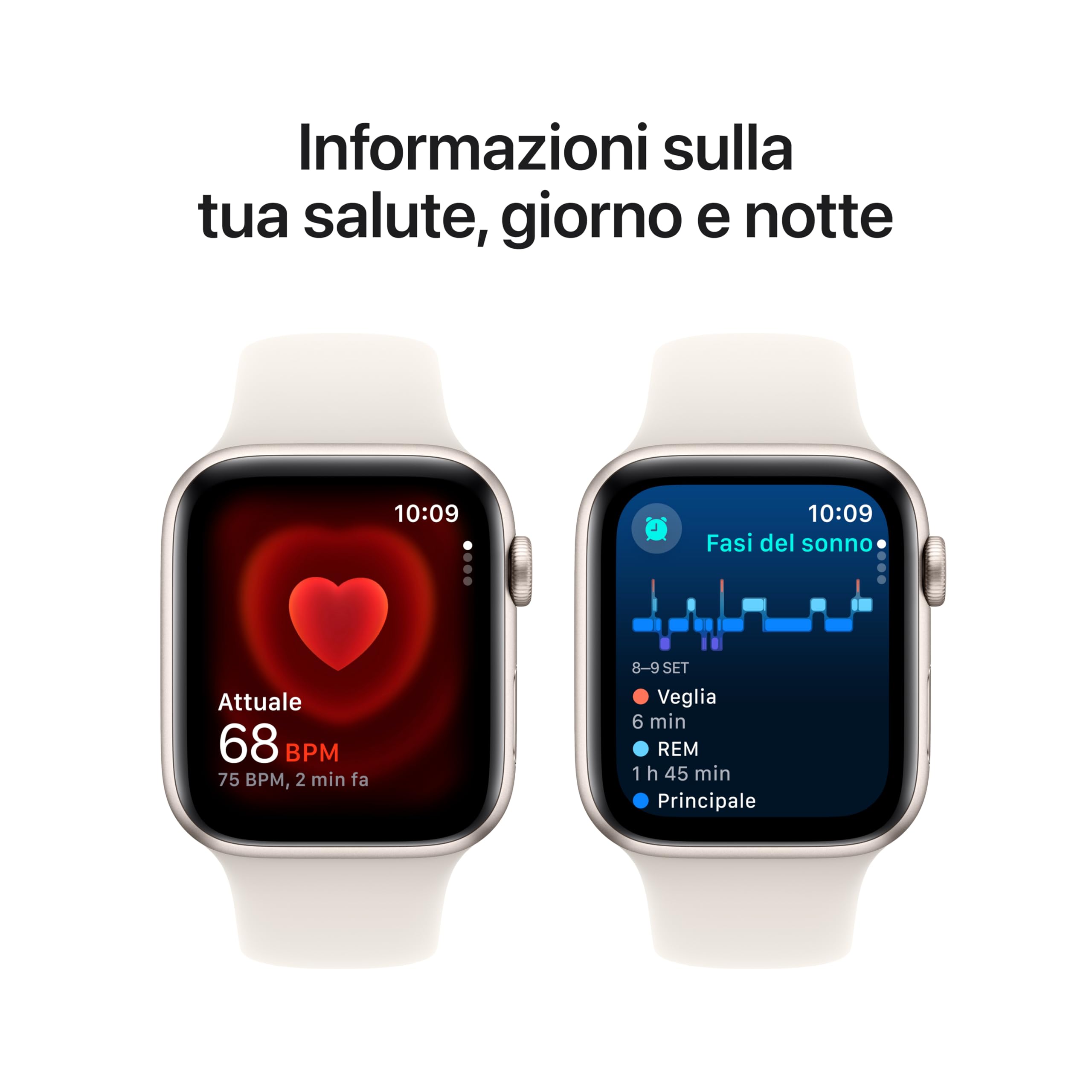 Apple Watch SE 2 gen GPS 44 mm smartwatch galassia S/M