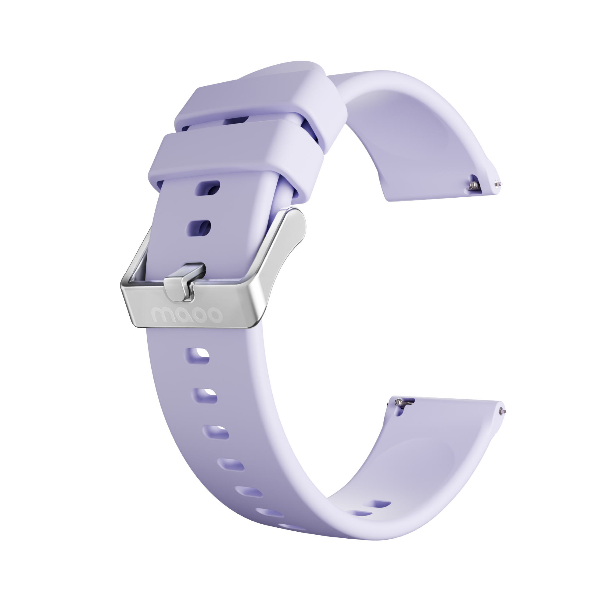 Maoo Cinturino Smartwatch in Silicone Viola Argento 22mm