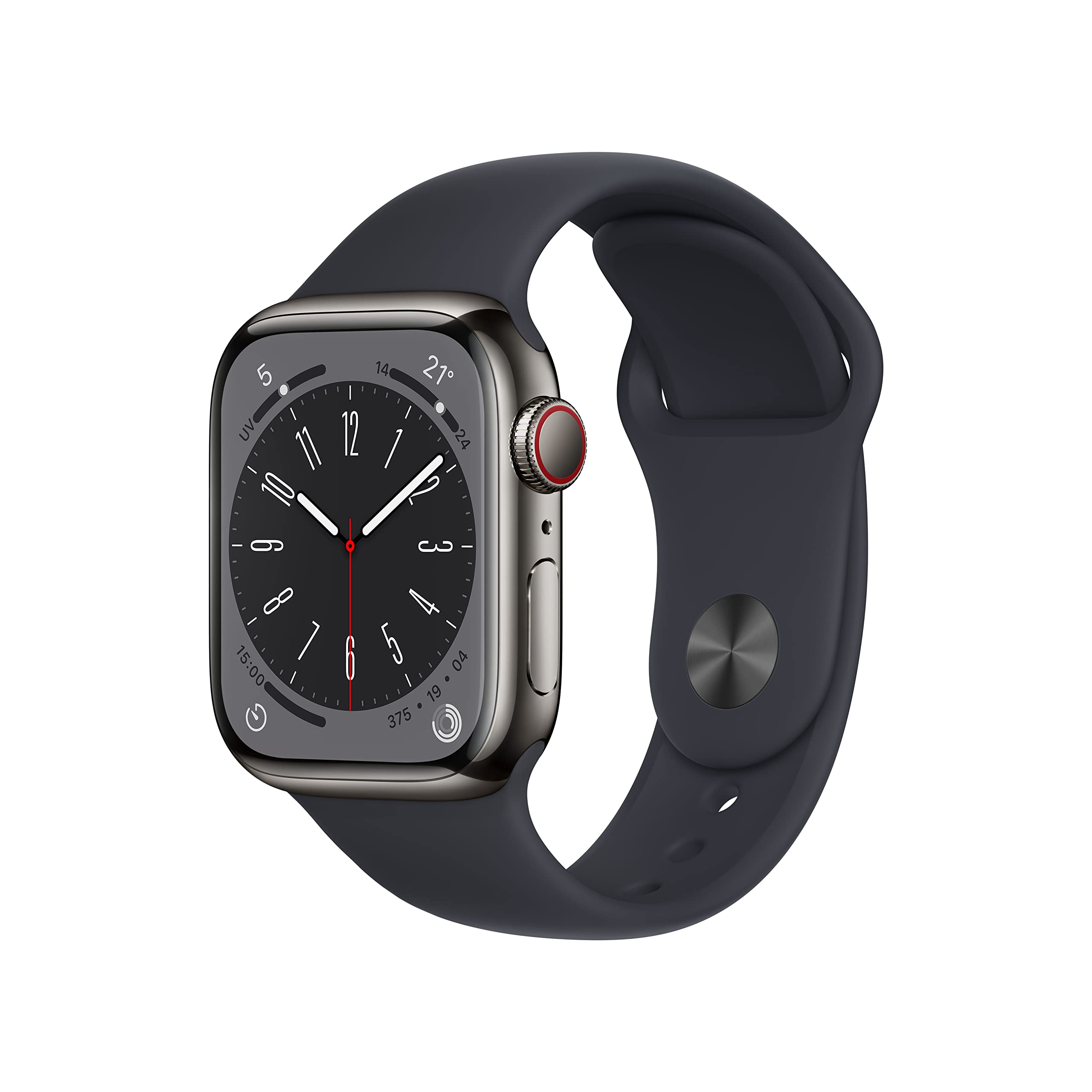 Apple Watch Series 8 GPS + Cellular 41mm smartwatch acciaio grafite