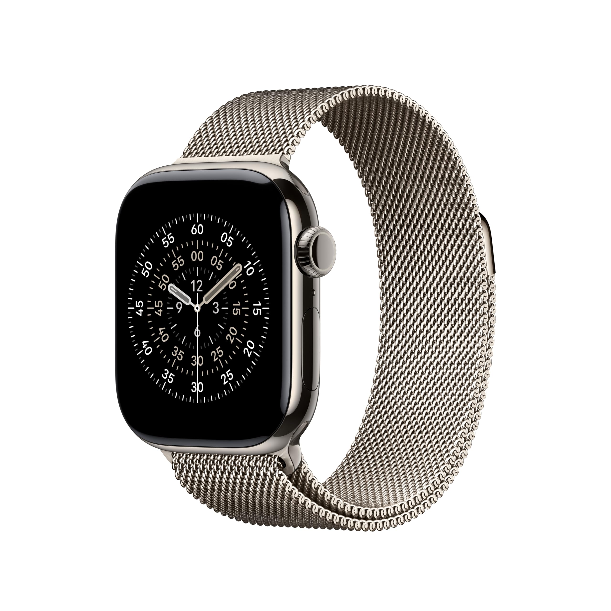 Apple Maglia Milanese 42 mm cinturino naturale acciaio