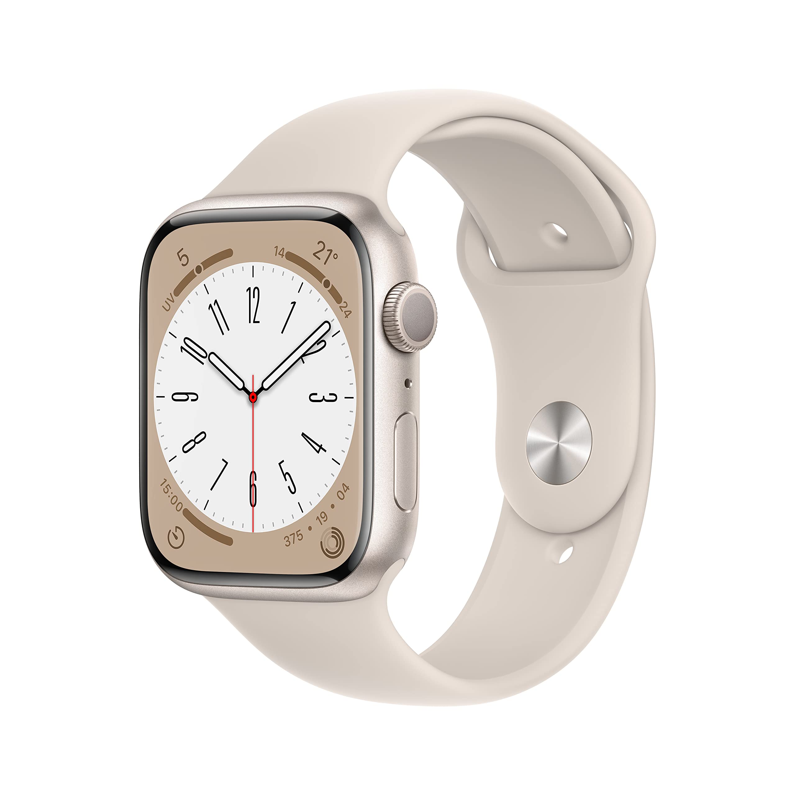 Apple Watch Series 8 GPS 45mm smartwatch galassia ossigeno sangue