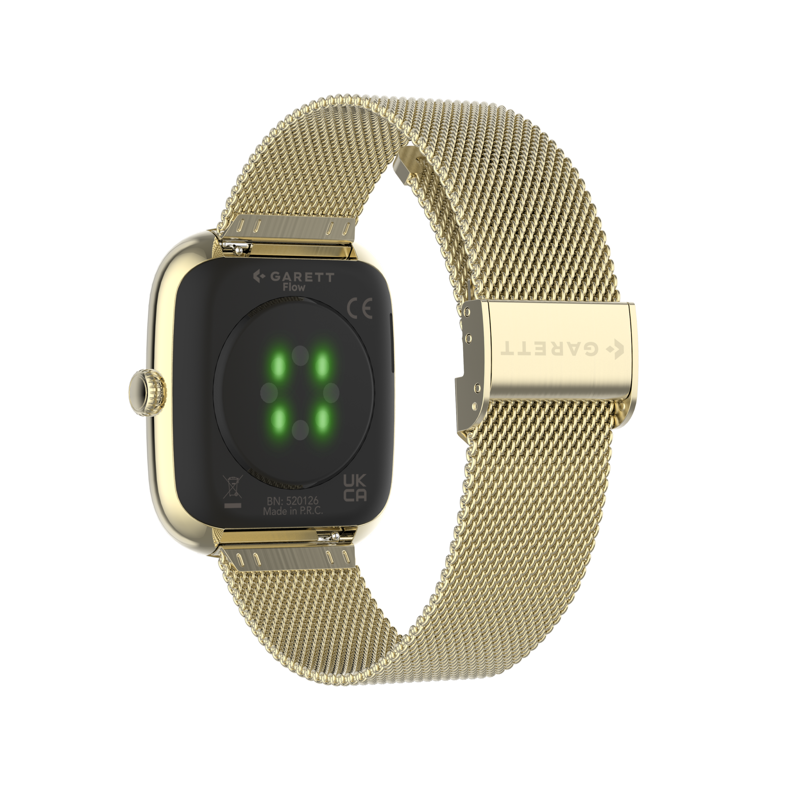 Garett Flow smartwatch oro mesh AMOLED