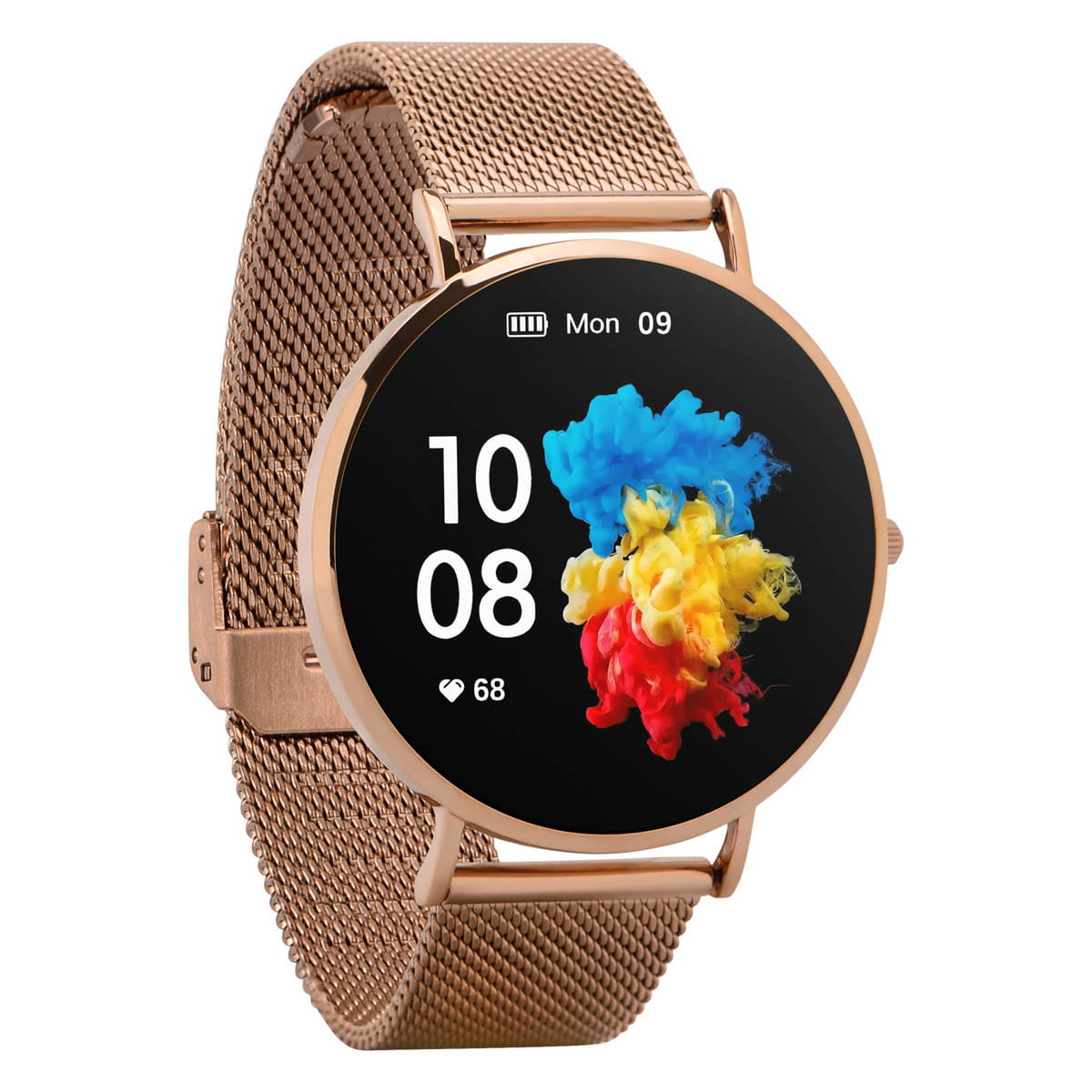 Garett Verona smartwatch gold steel schermo AMOLED