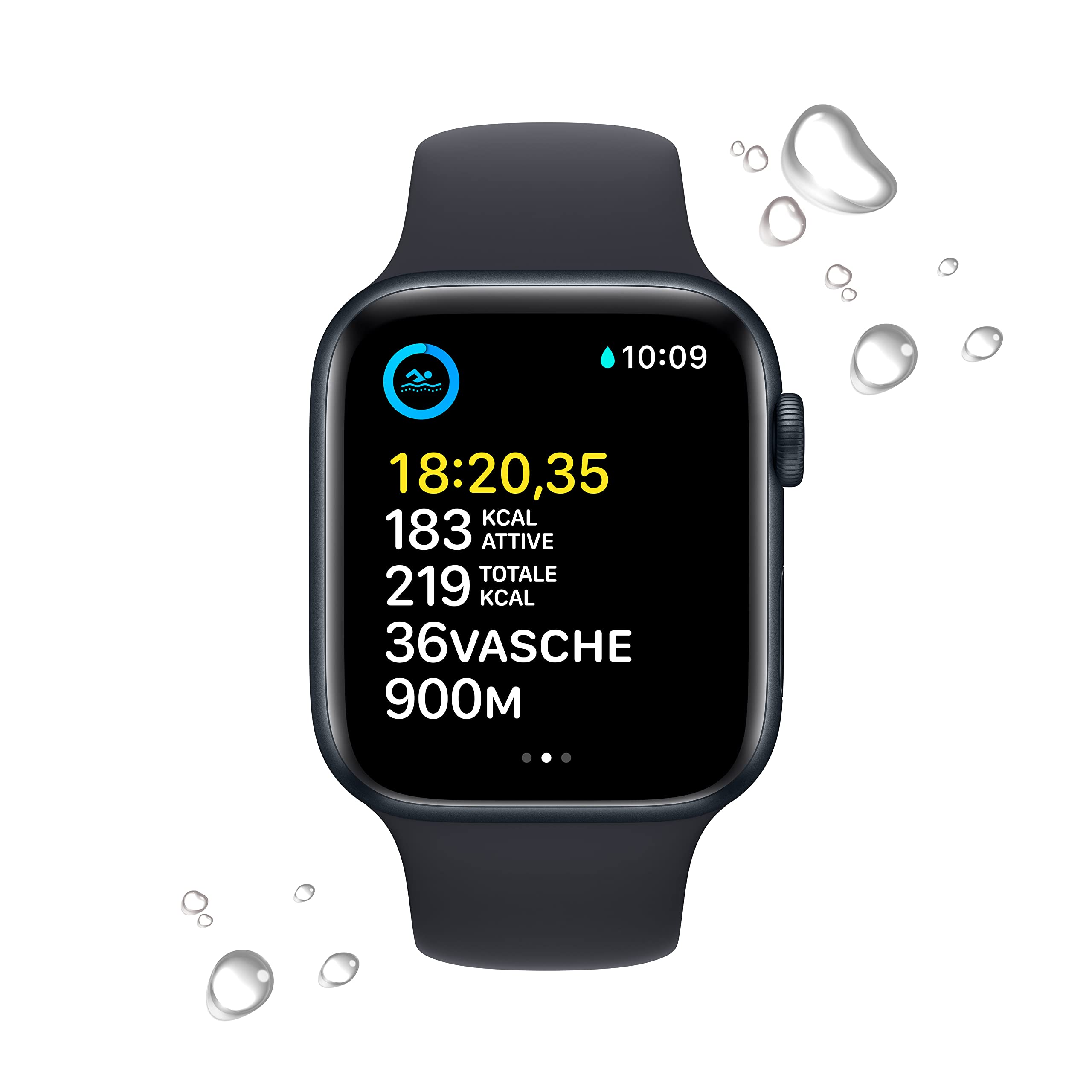 Apple Watch SE 2ª gen. 44mm smartwatch GPS + Cellular mezzanotte