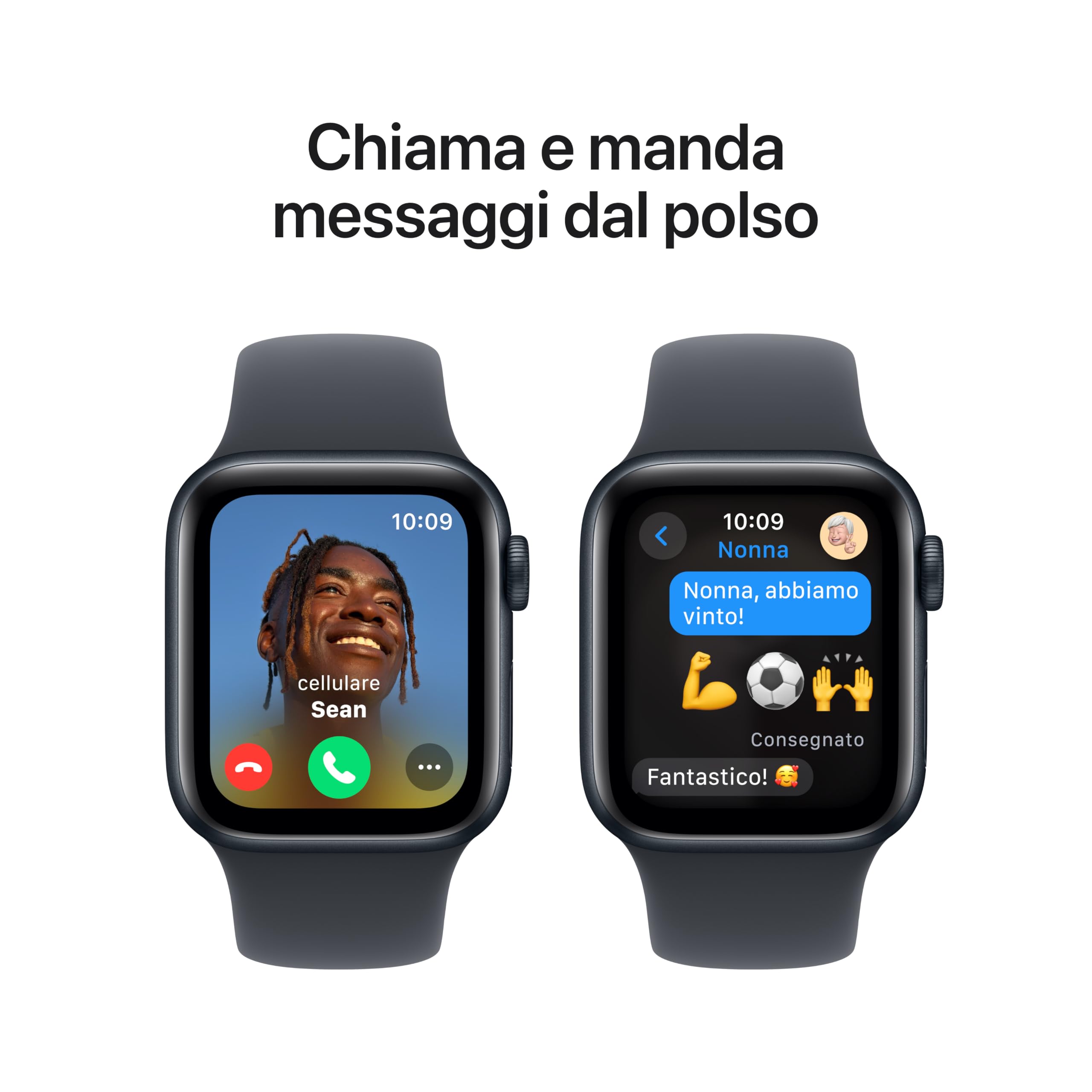 Apple Watch SE 2ª gen GPS 40mm smartwatch mezzanotte M/L