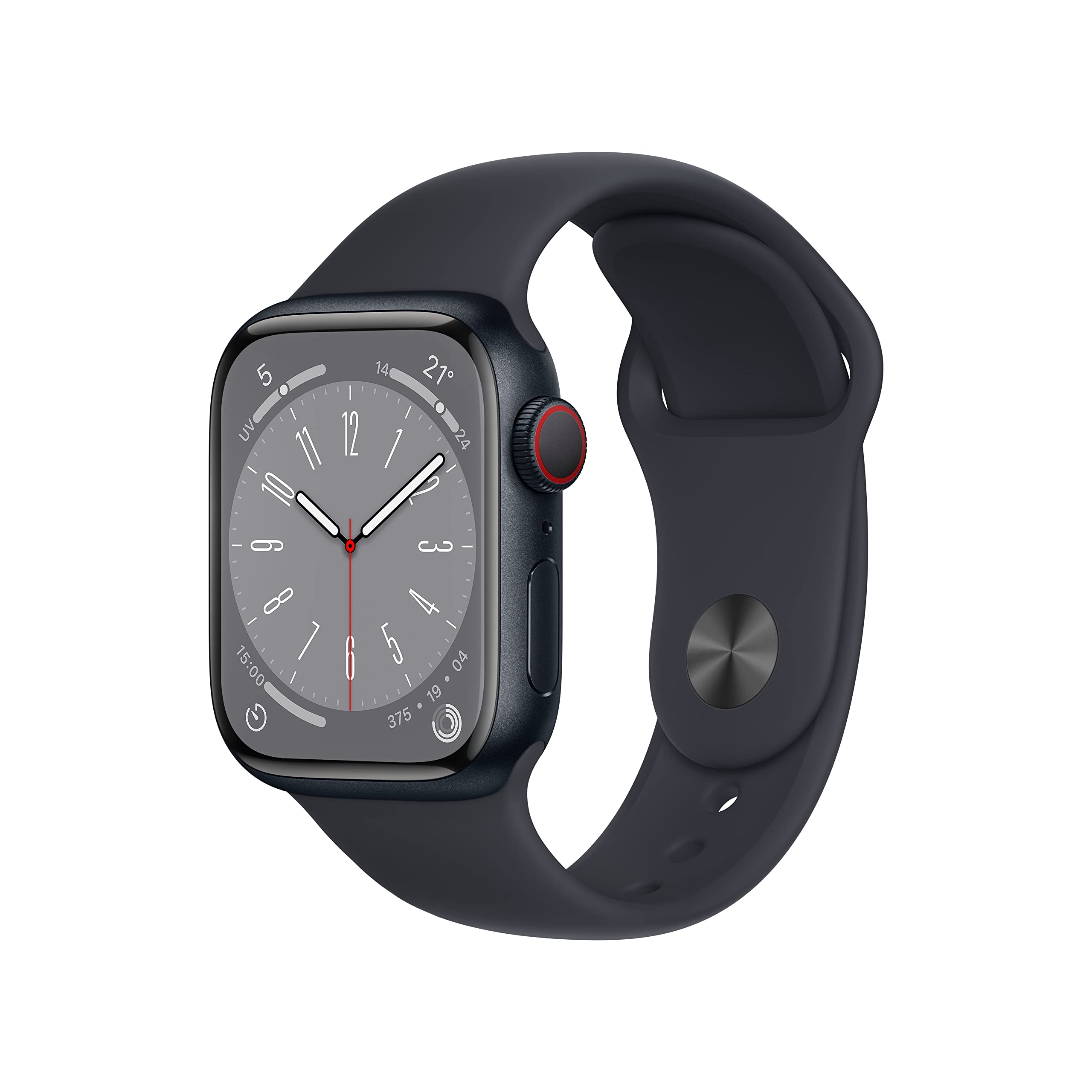 Apple Watch Series 8 41mm smartwatch Mezzanotte Cellular ossigeno