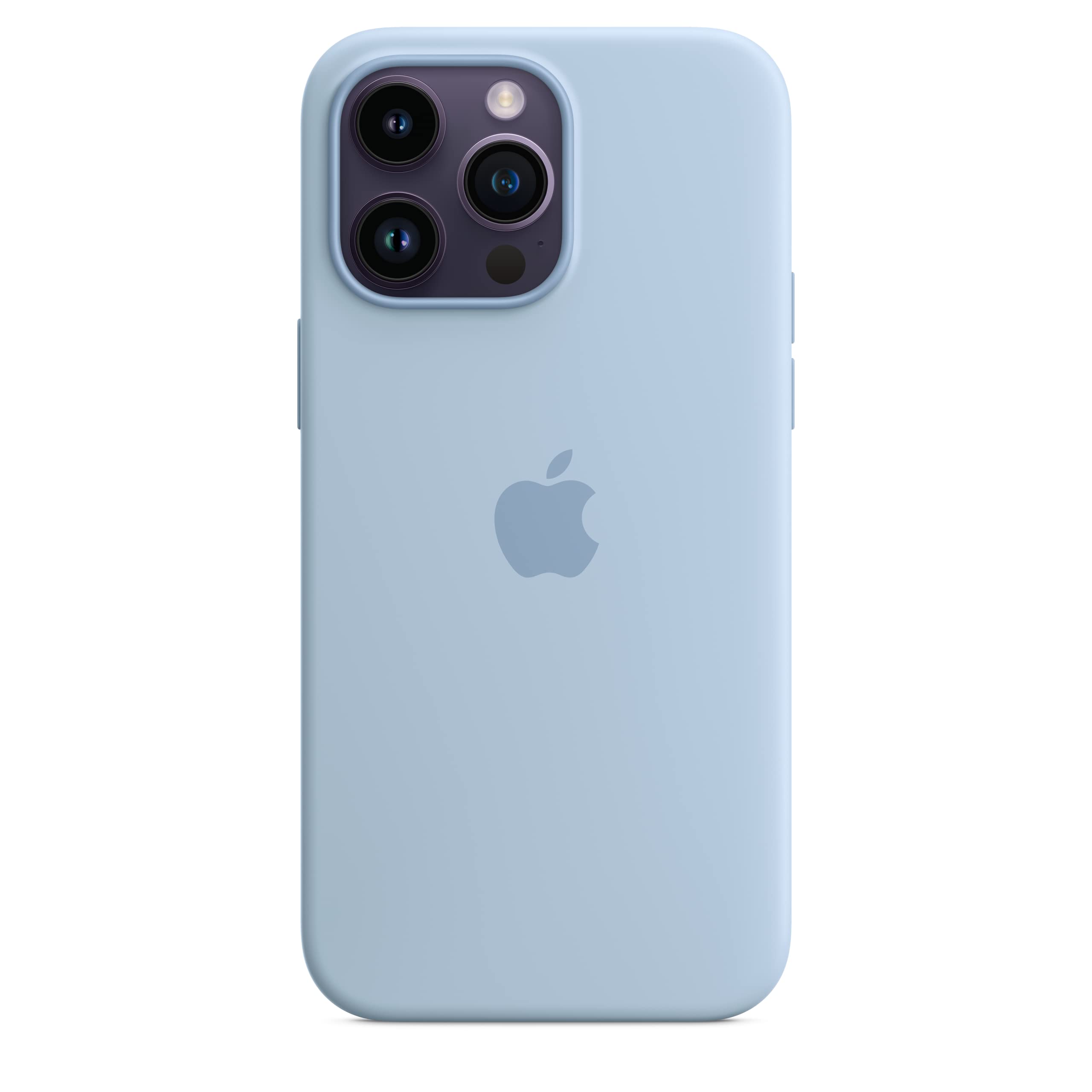 Apple iPhone 14 Pro Max custodia silicone blu cielo MagSafe