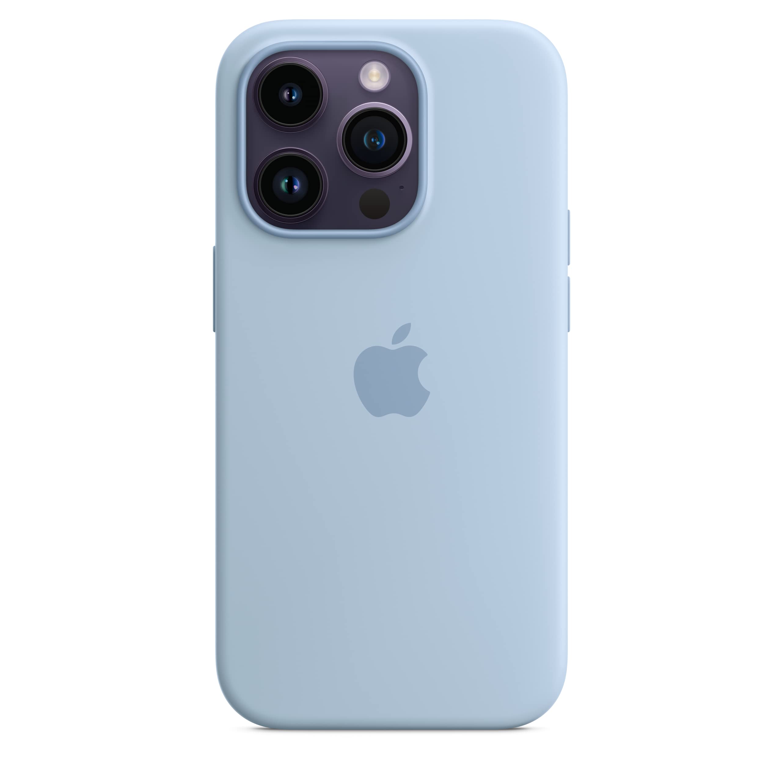 Apple iPhone 14 Pro custodia silicone blu cielo MagSafe