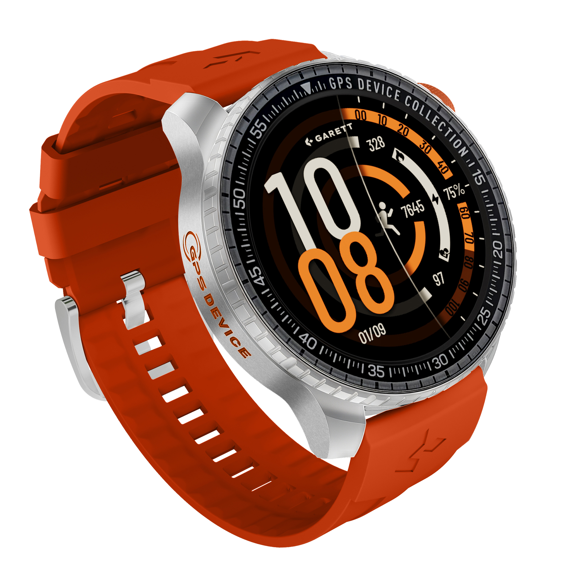 Garett Compass GPS smartwatch argento AMOLED