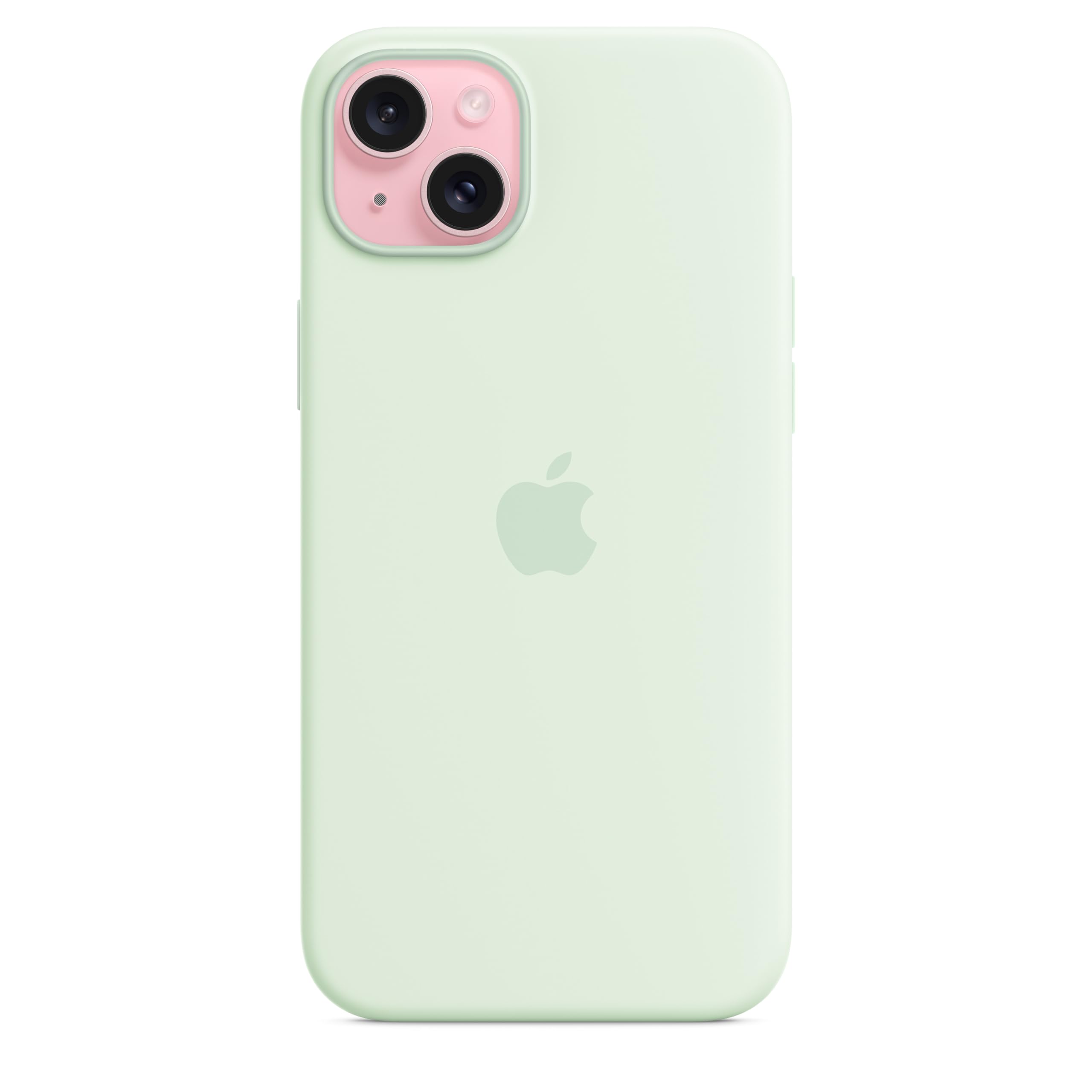 Apple custodia silicone MagSafe iPhone 15 Plus menta fredda