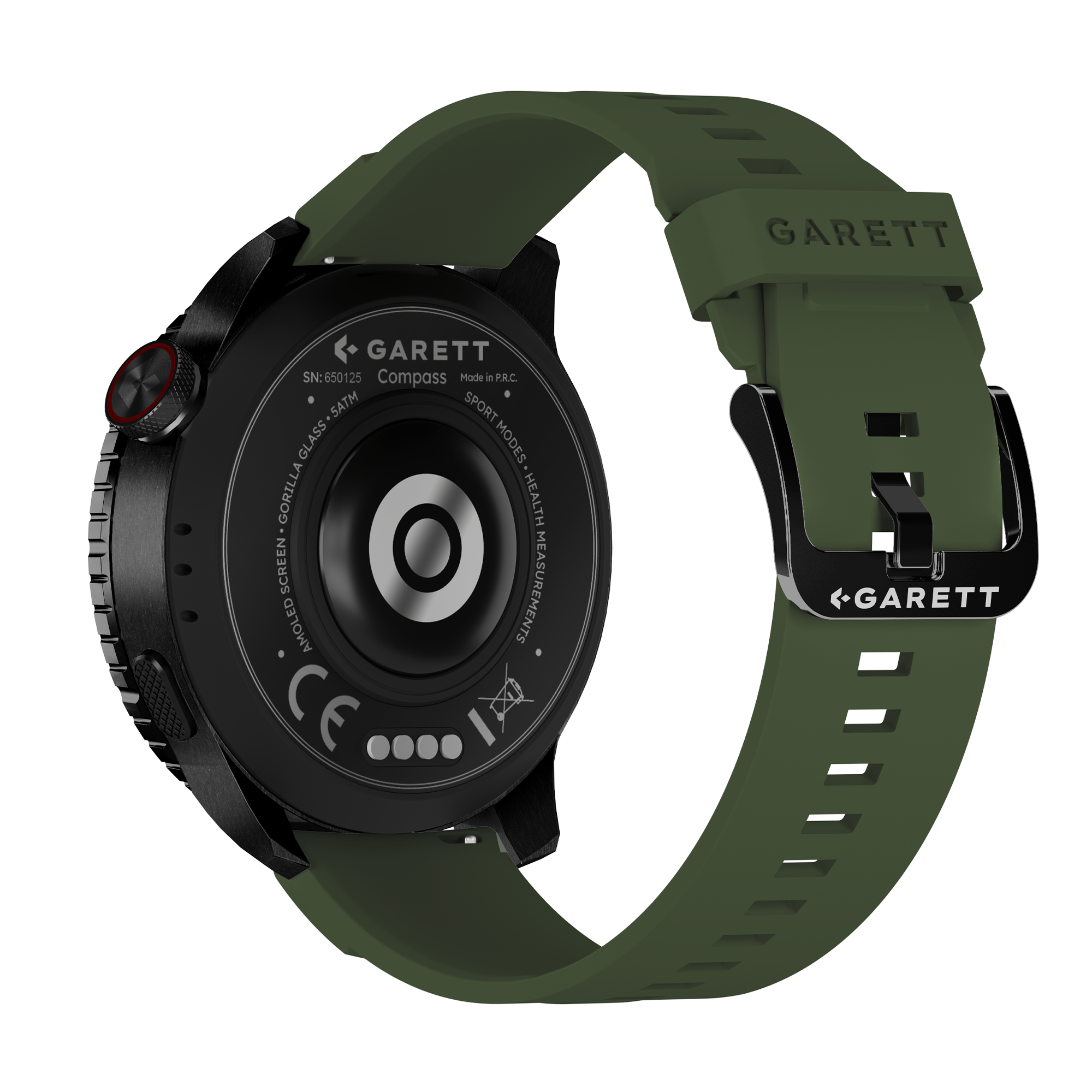 Garett Compass GPS smartwatch nero AMOLED