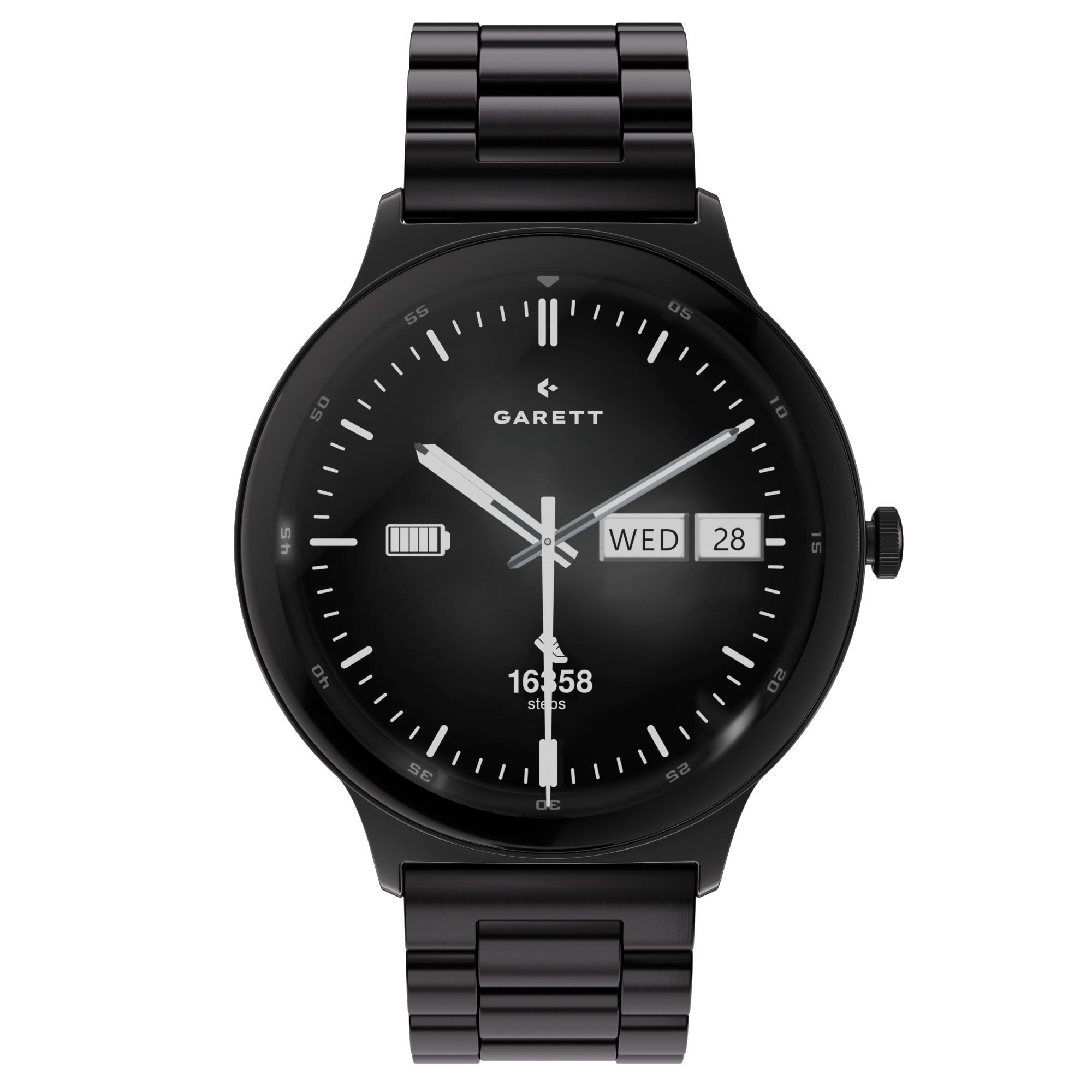 Garett Quantum smartwatch nero acciaio AMOLED