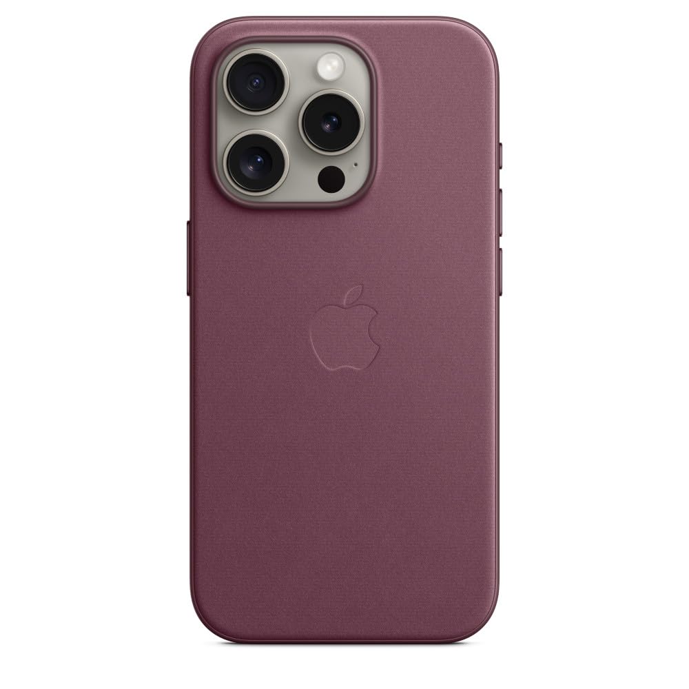 Apple FineWoven Custodia iPhone 15 Pro Gelso MagSafe